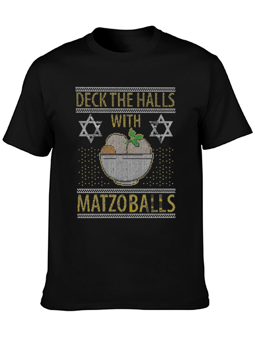Deck The Halls With Matzoballs Hanukkah T-Shirt