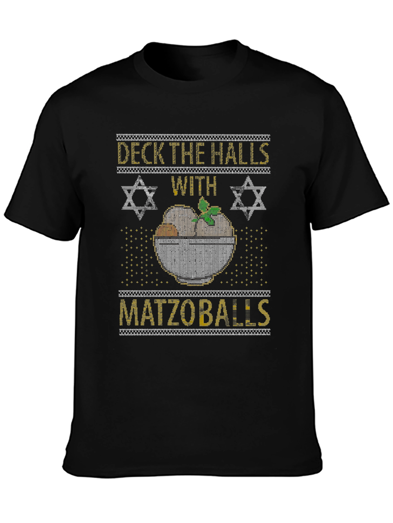 Deck The Halls With Matzoballs Hanukkah T-Shirt
