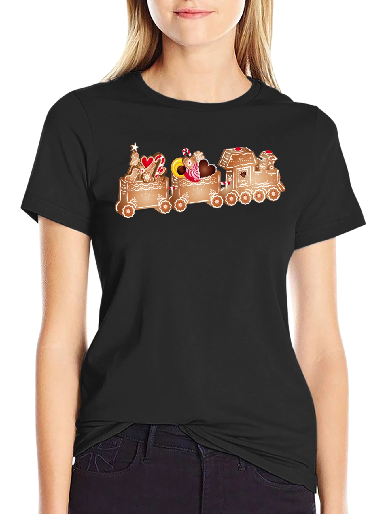 Gingerbread Train Graphic Tee