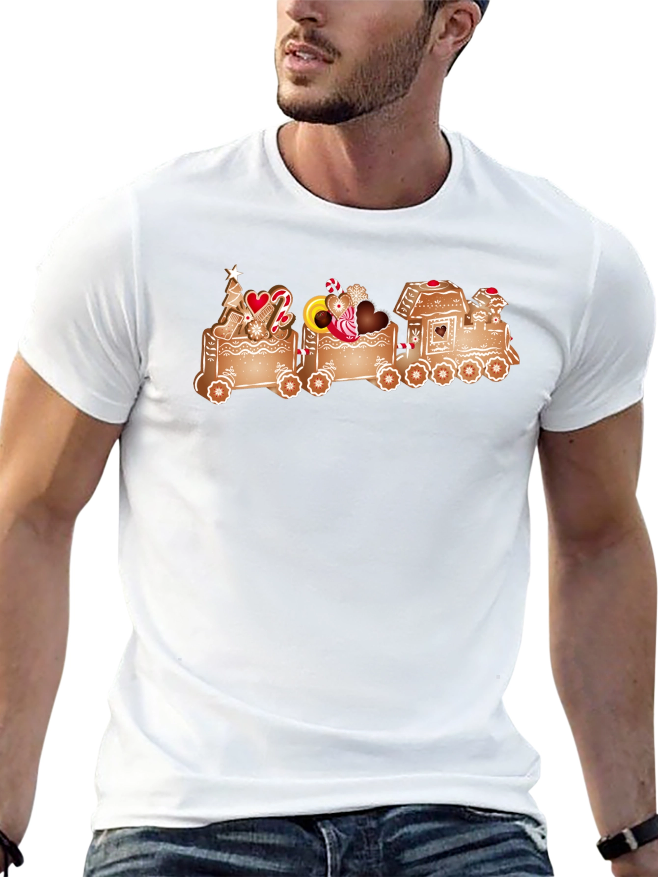 Gingerbread Train Graphic Tee