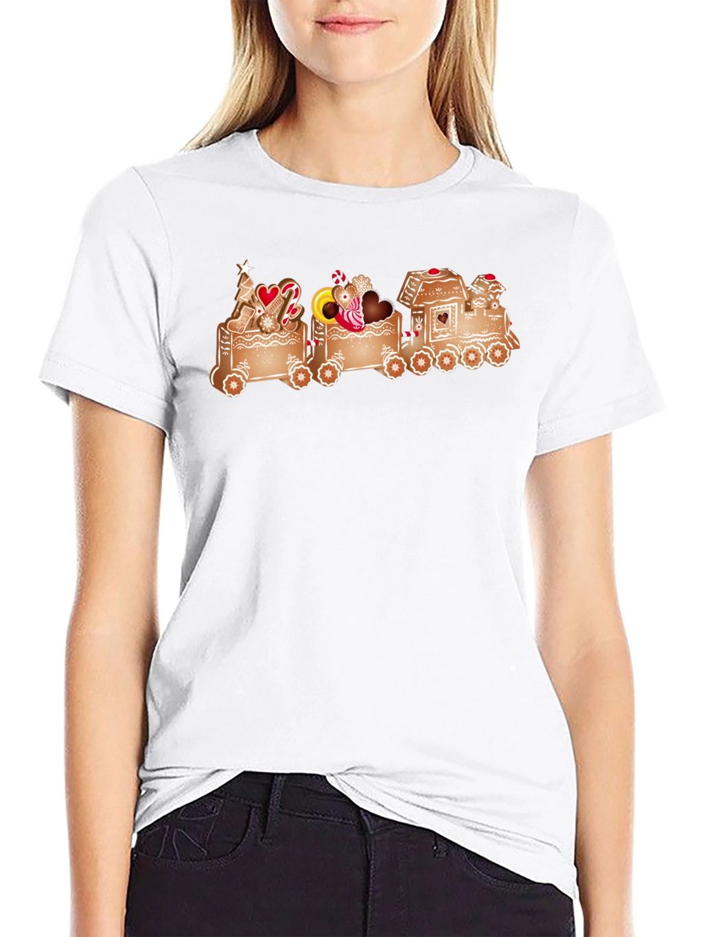 Gingerbread Train Graphic Tee