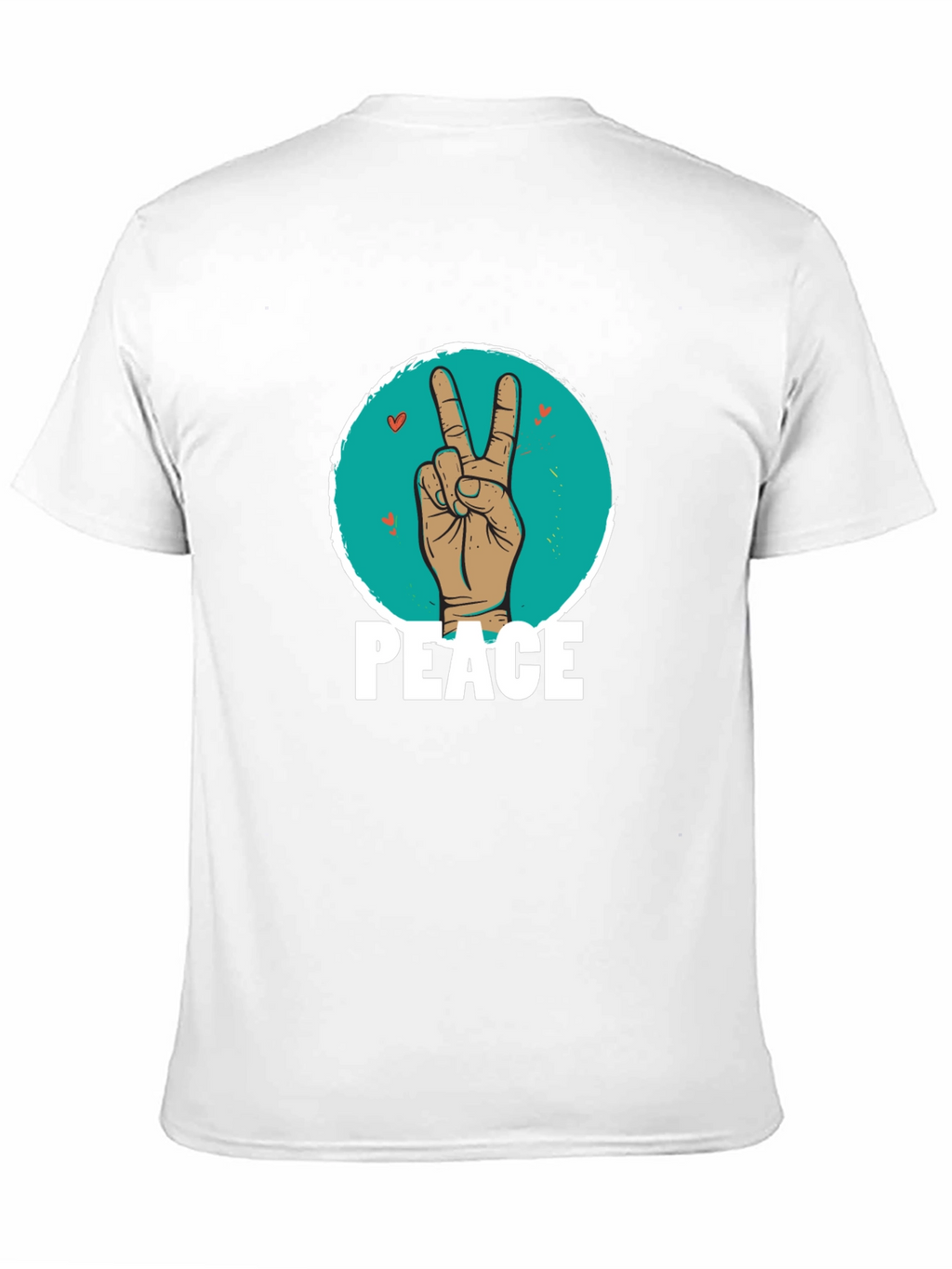 Peace Sign Hand Graphic T-Shirt