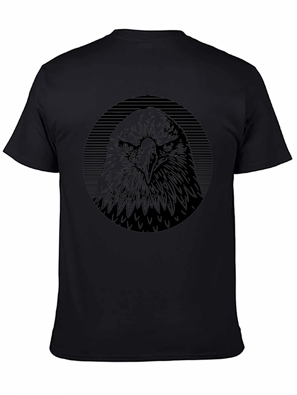 Mens Eagle Graphic Black T-Shirt