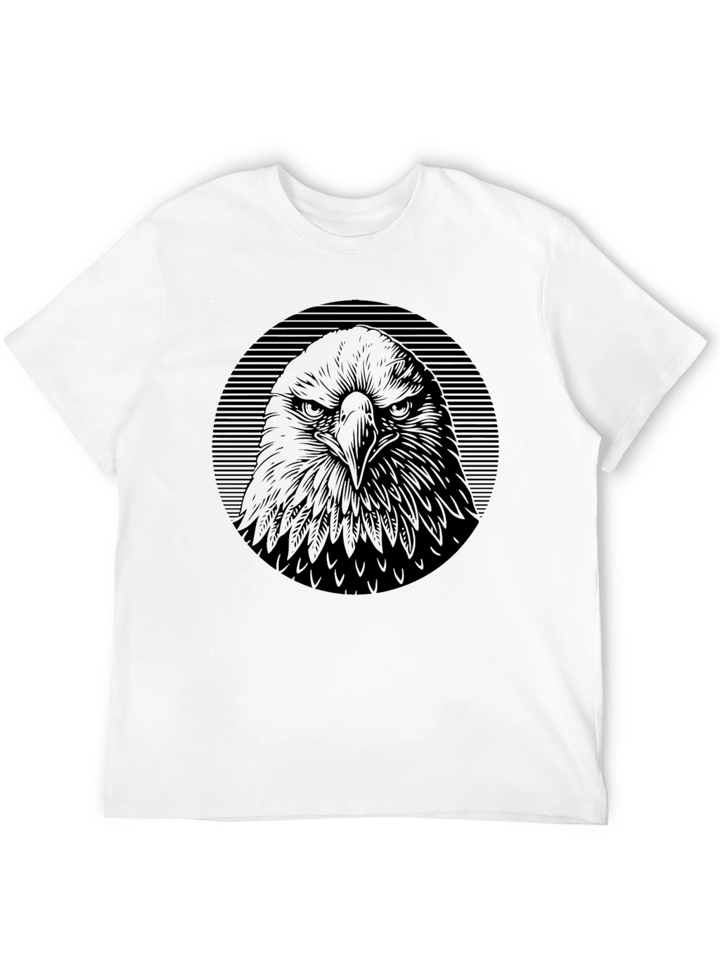 Mens Eagle Graphic Black T-Shirt