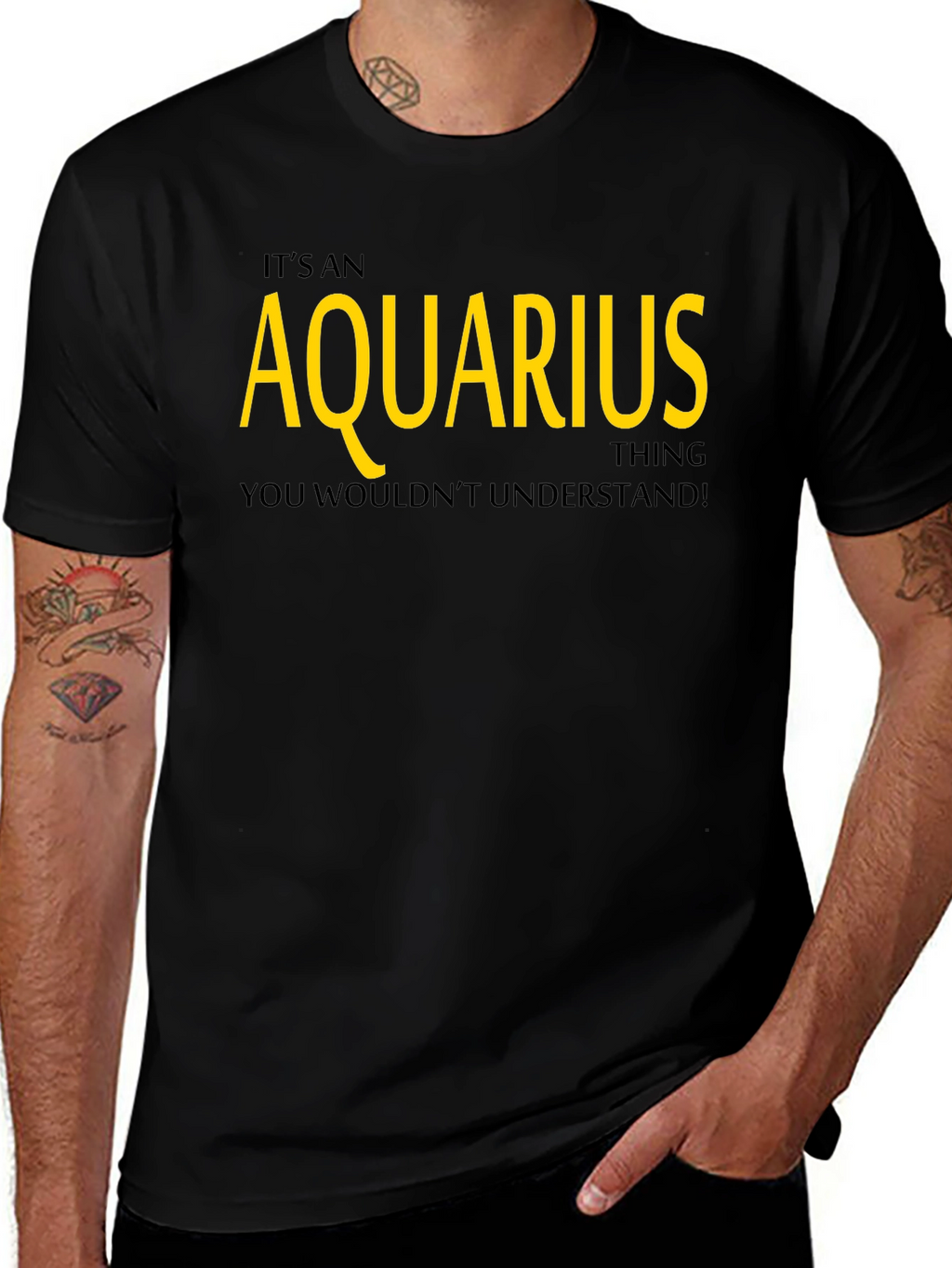 Aquarius Zodiac Sign Graphic T-Shirt