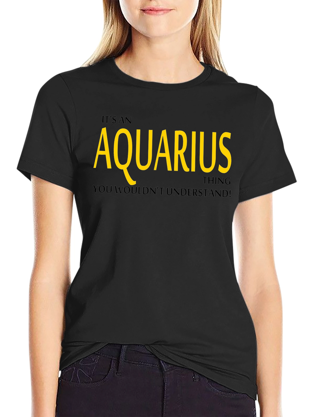 Aquarius Zodiac Sign Graphic T-Shirt