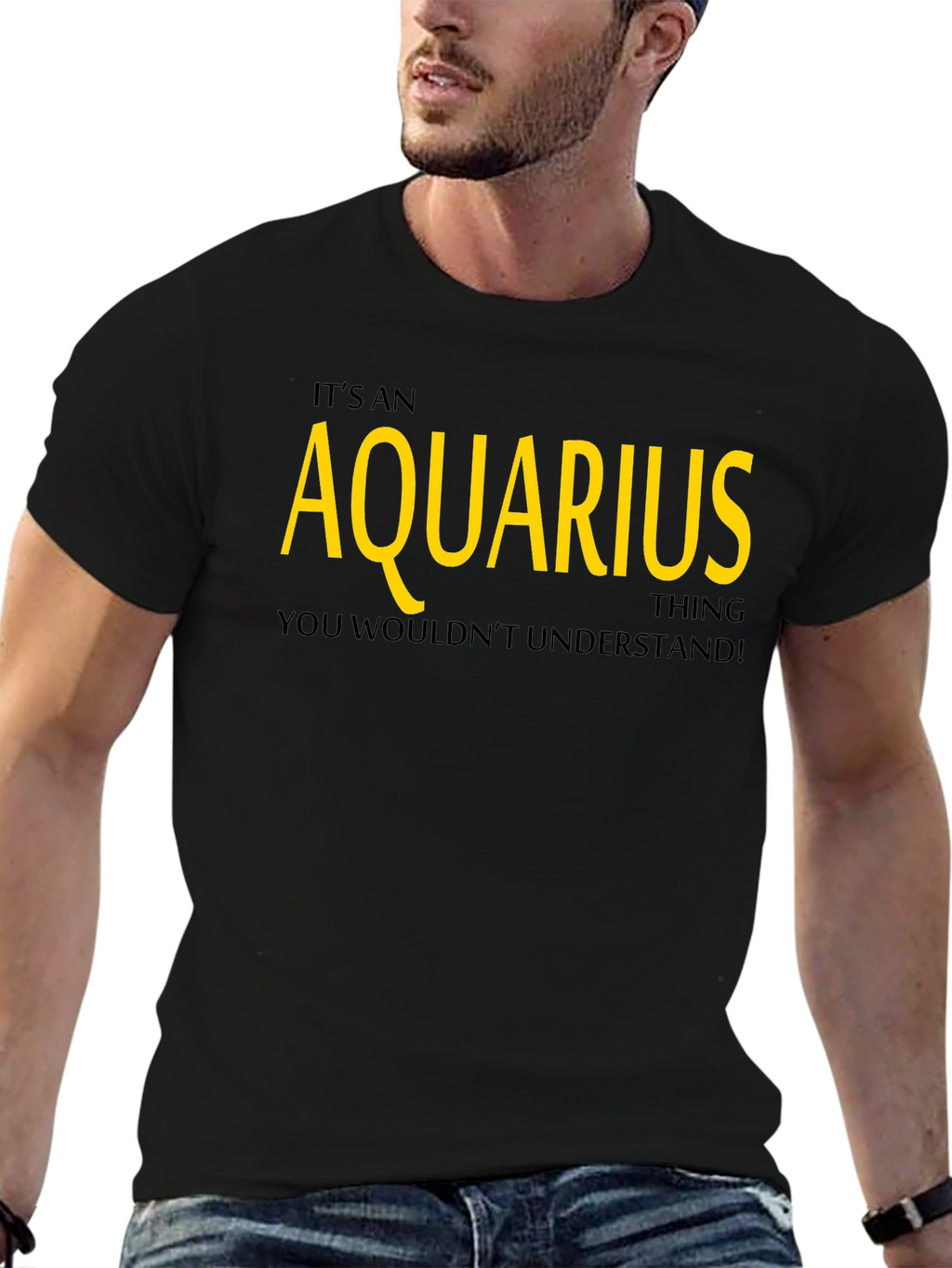 Aquarius Zodiac Sign Graphic T-Shirt