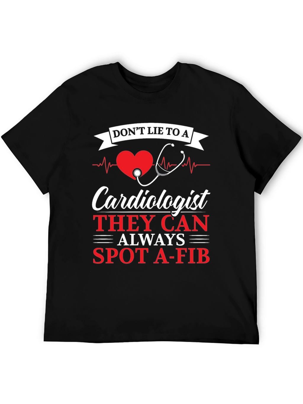 Cardiologist Spot A-Fib Graphic Tee
