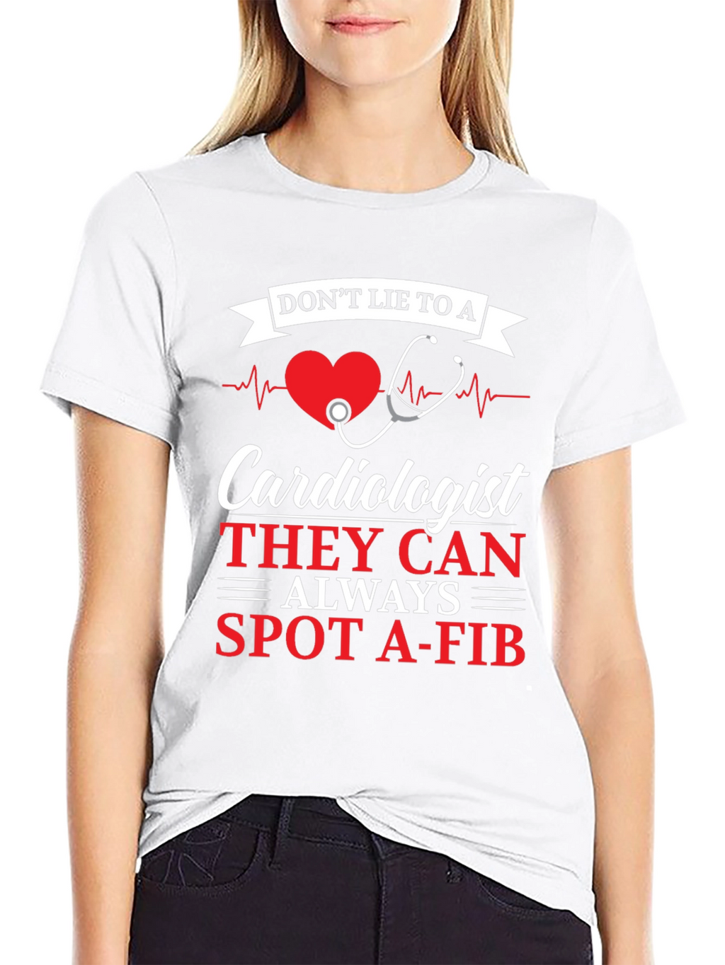 Cardiologist Spot A-Fib Graphic Tee