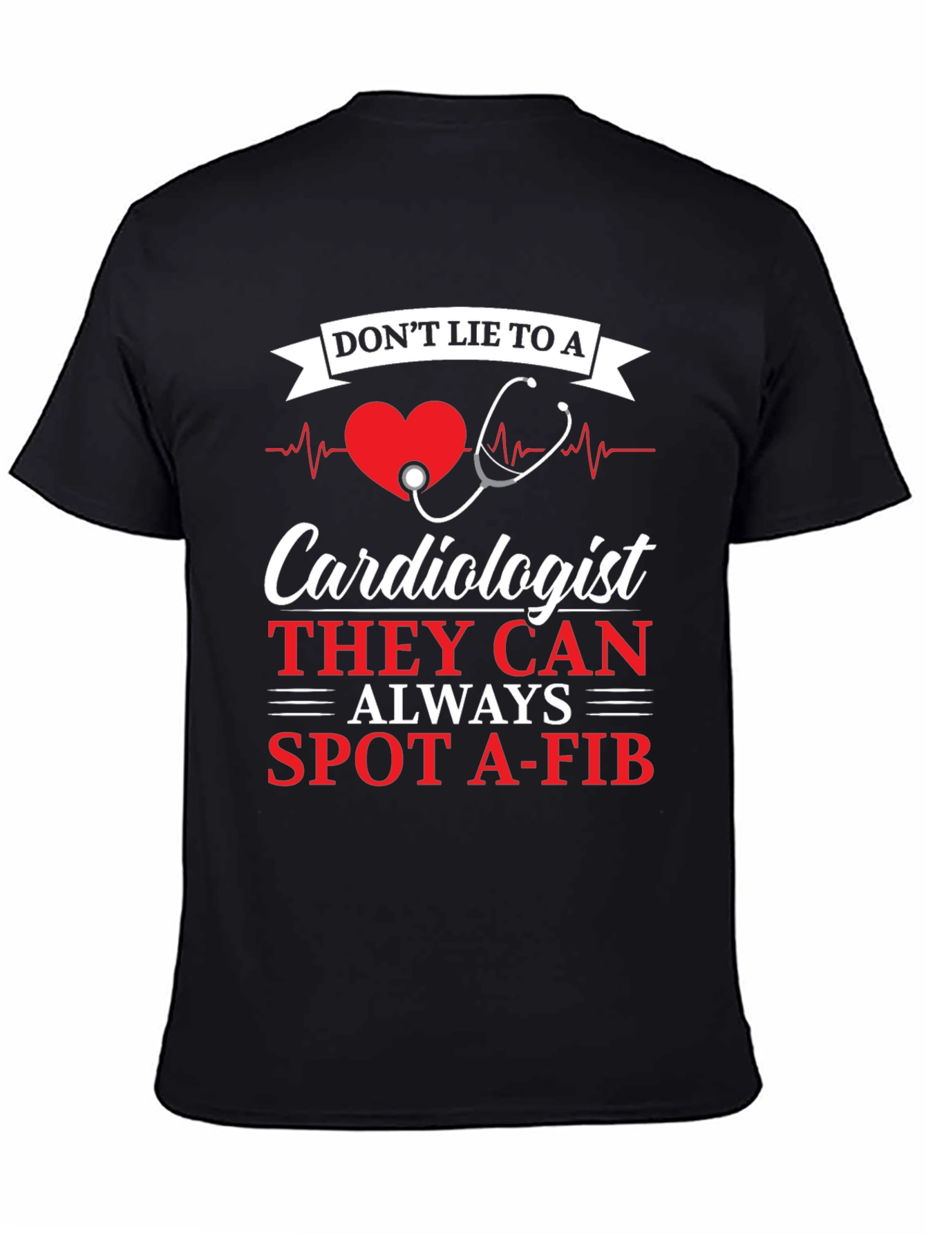 Cardiologist Spot A-Fib Graphic Tee