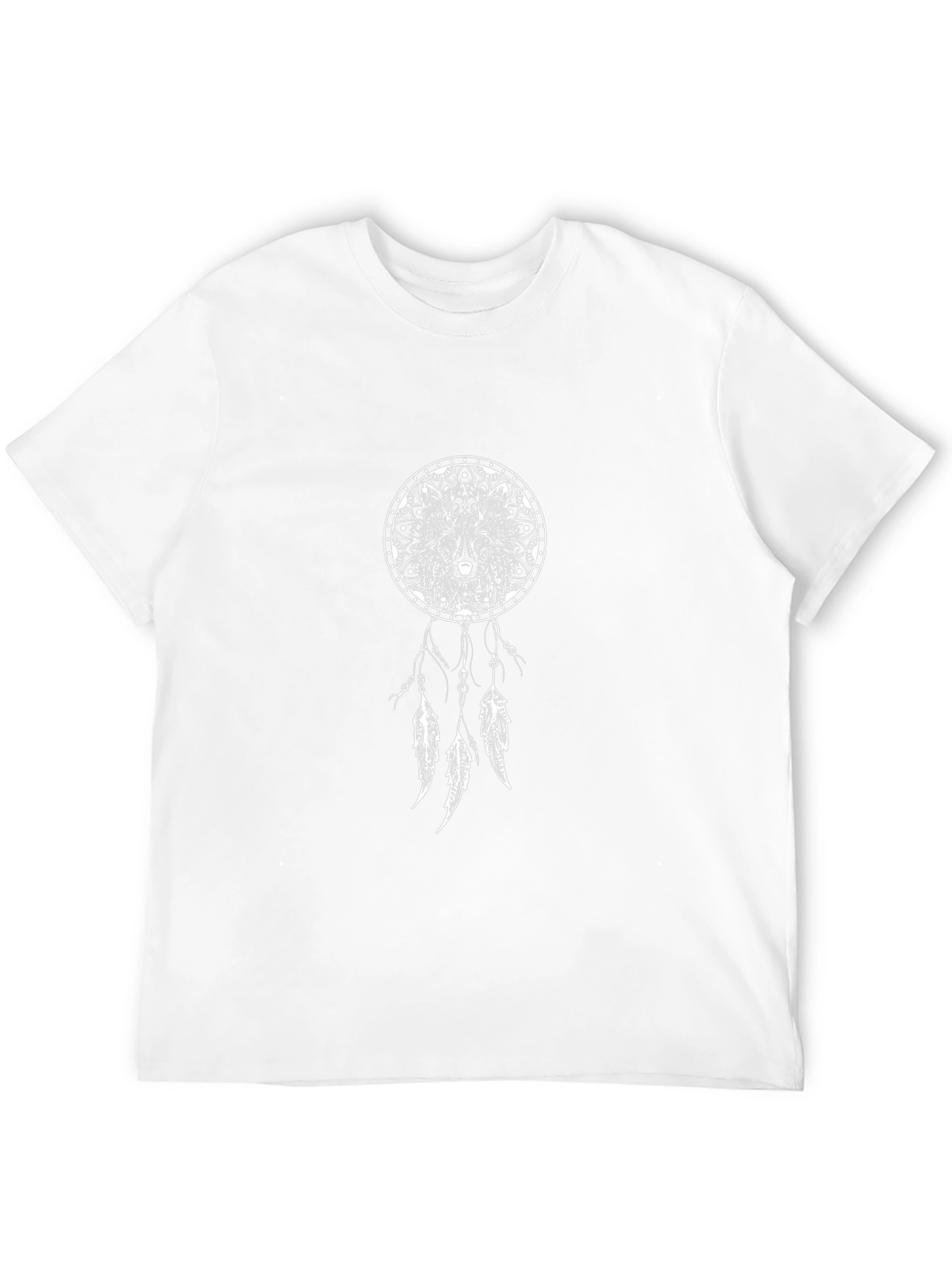 Wolf Dreamcatcher Graphic Tee - Unisex Black T-Shirt