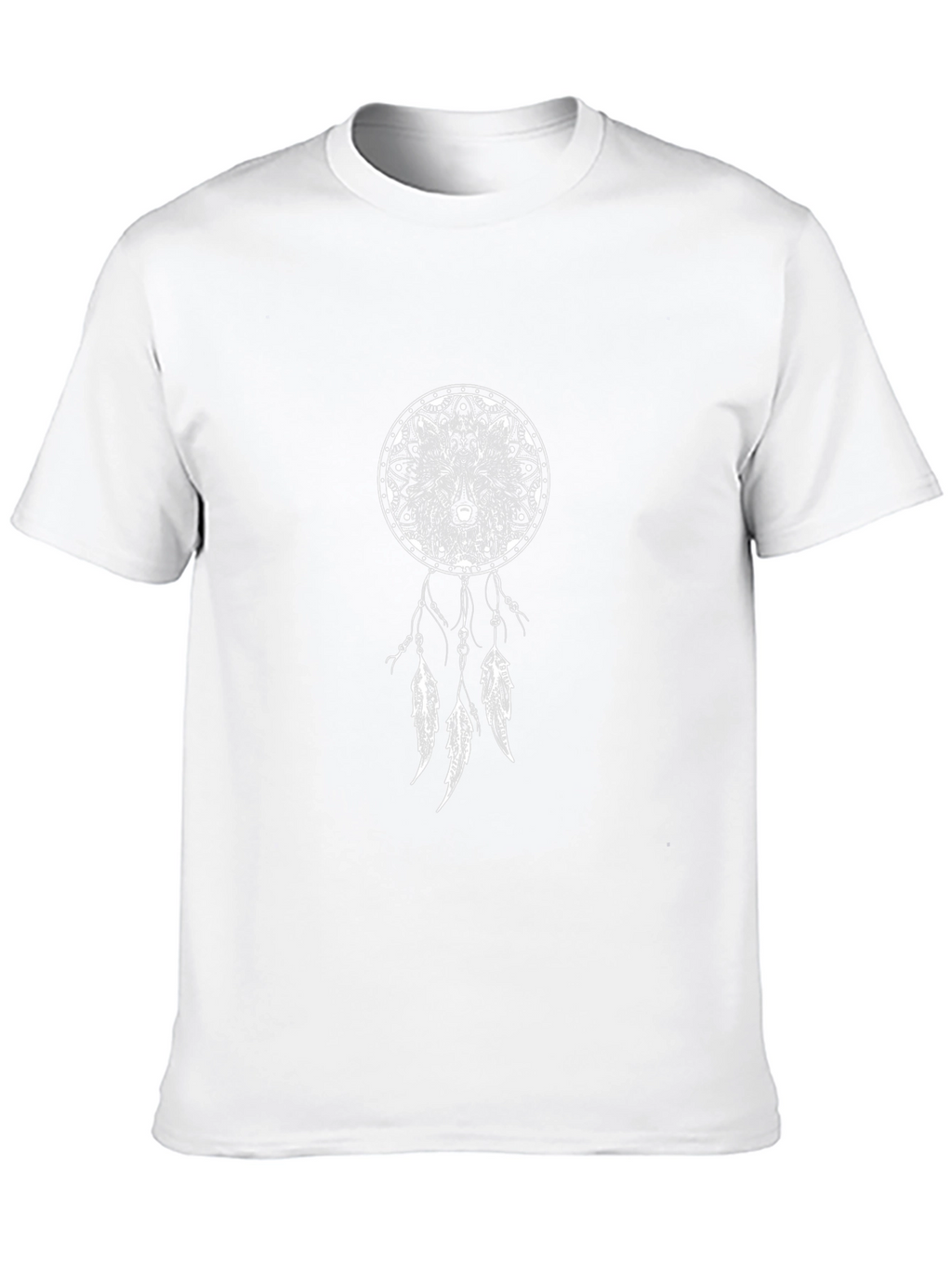 Wolf Dreamcatcher Graphic Tee - Unisex Black T-Shirt