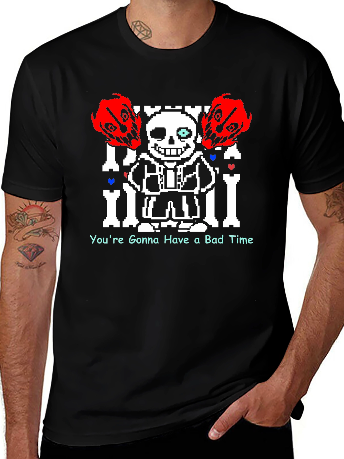 Undertale Sans Bad Time Black T-Shirt