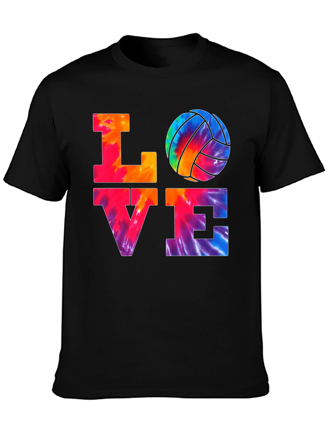Love Volleyball Tie-Dye T-Shirt