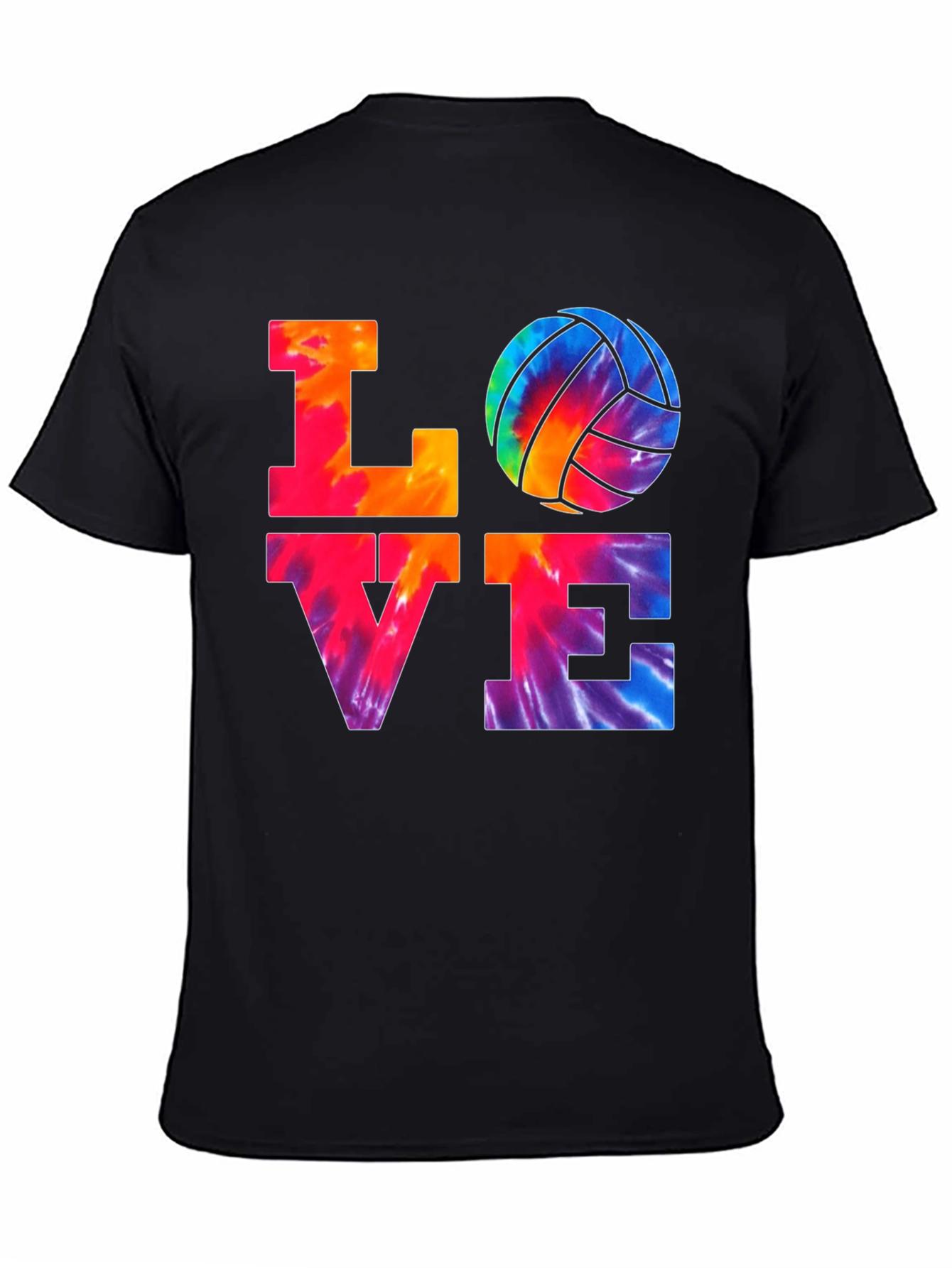 Love Volleyball Tie-Dye T-Shirt