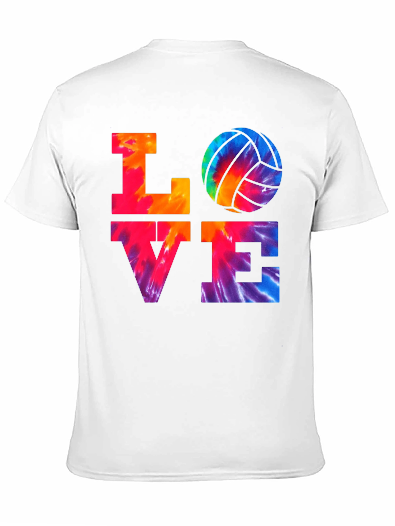 Love Volleyball Tie-Dye T-Shirt