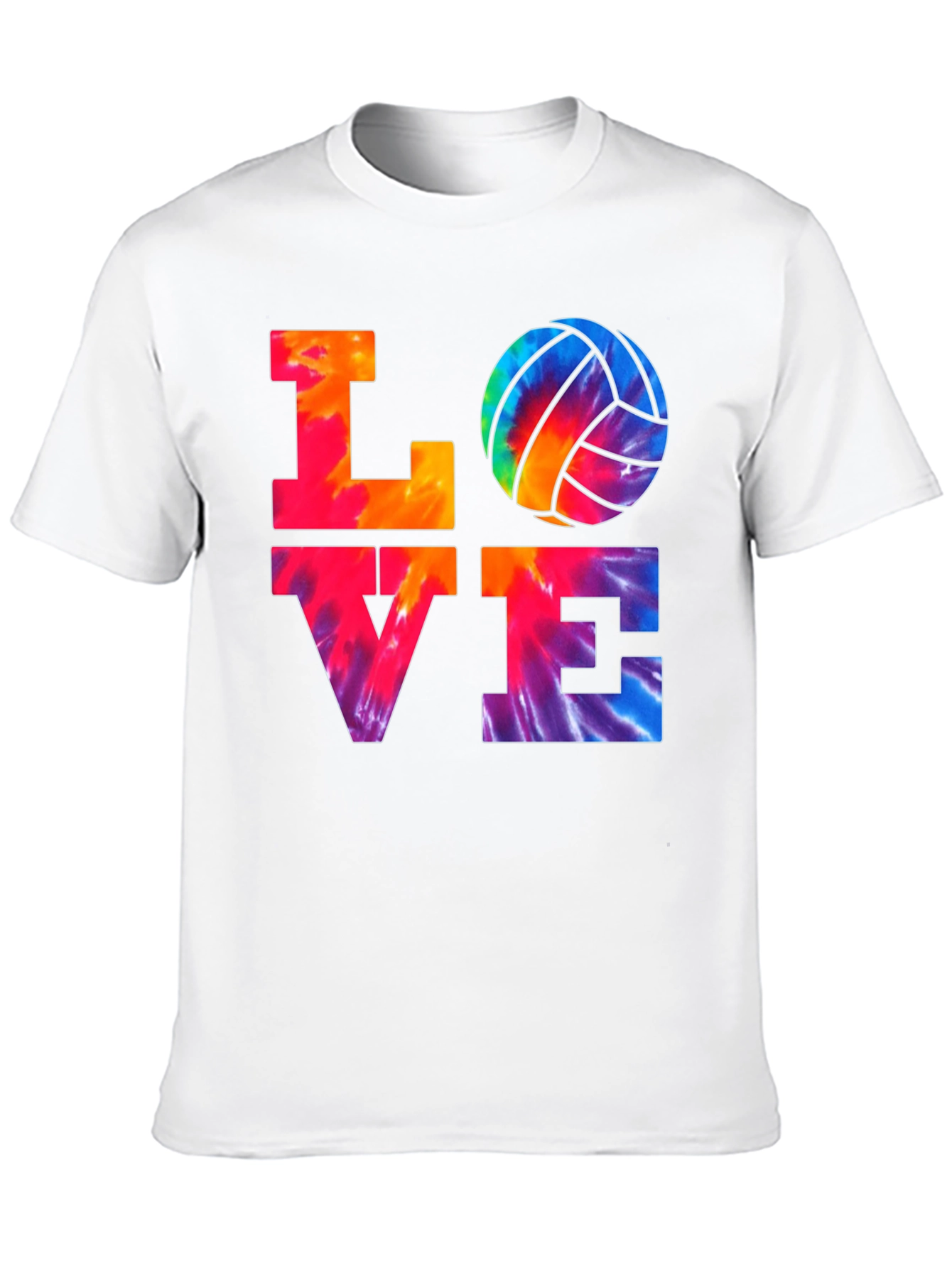 Love Volleyball Tie-Dye T-Shirt