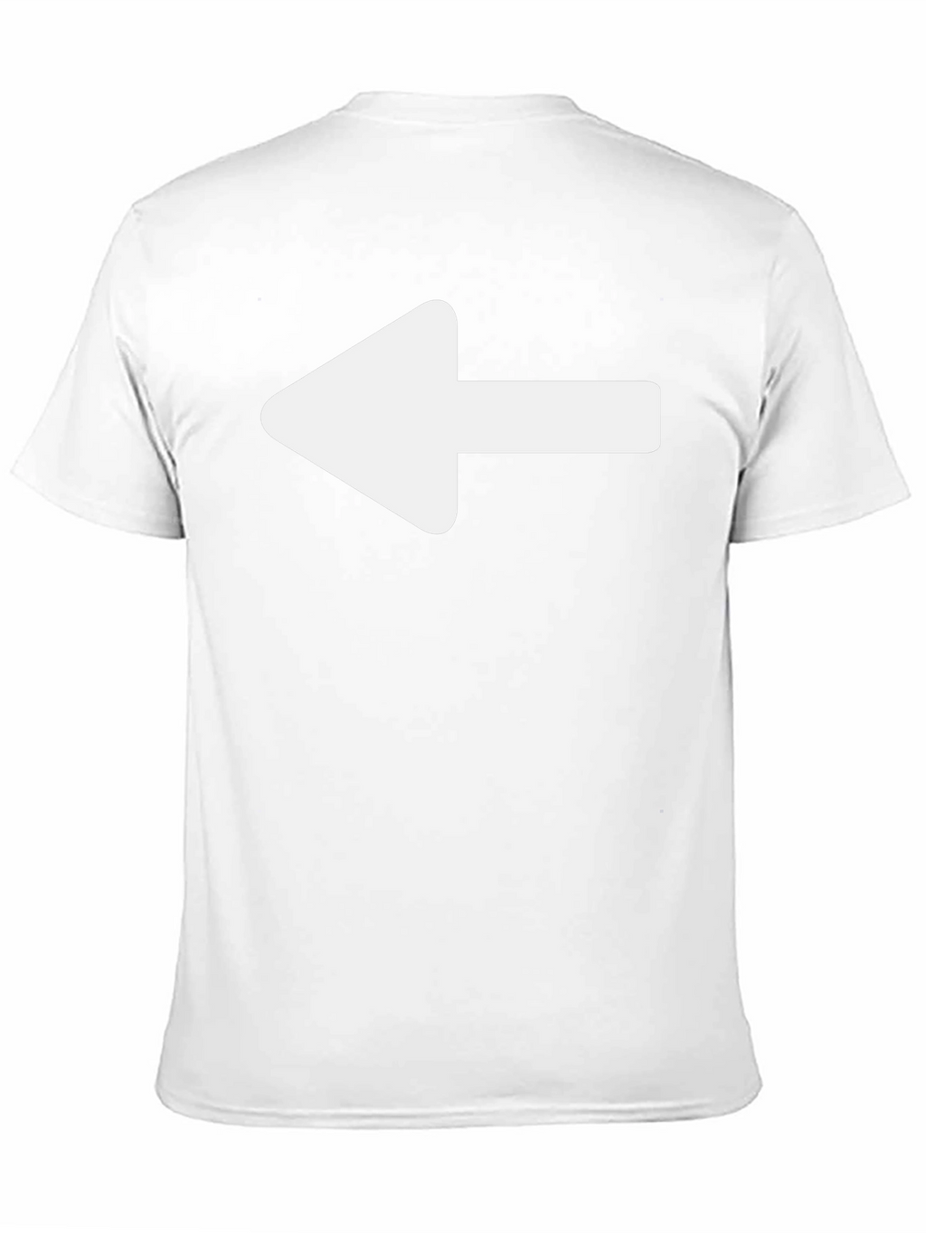 Left Arrow Graphic T-Shirt - Casual Black Tee