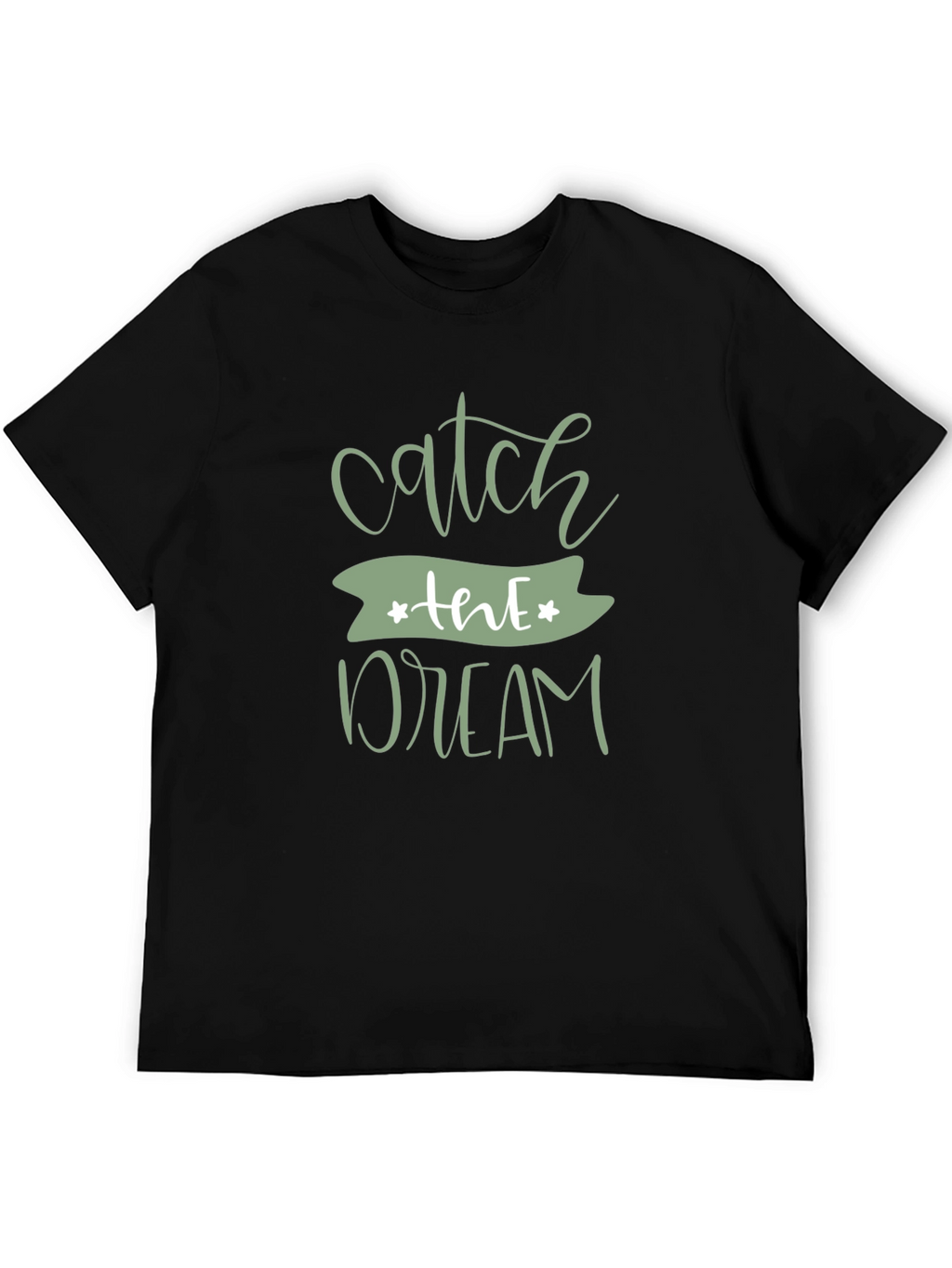 Catch the Dream Graphic Black T-Shirt