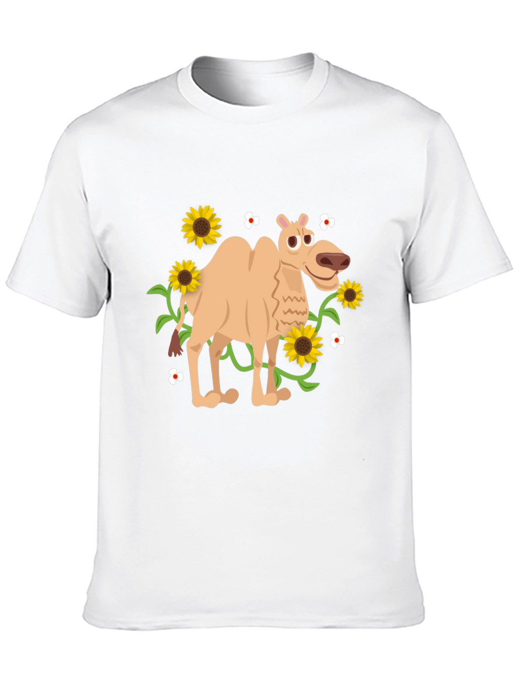 Camel and Sunflowers Graphic Tee