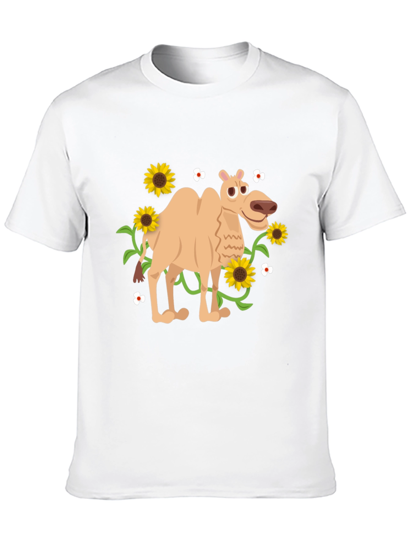 Camel and Sunflowers Graphic Tee