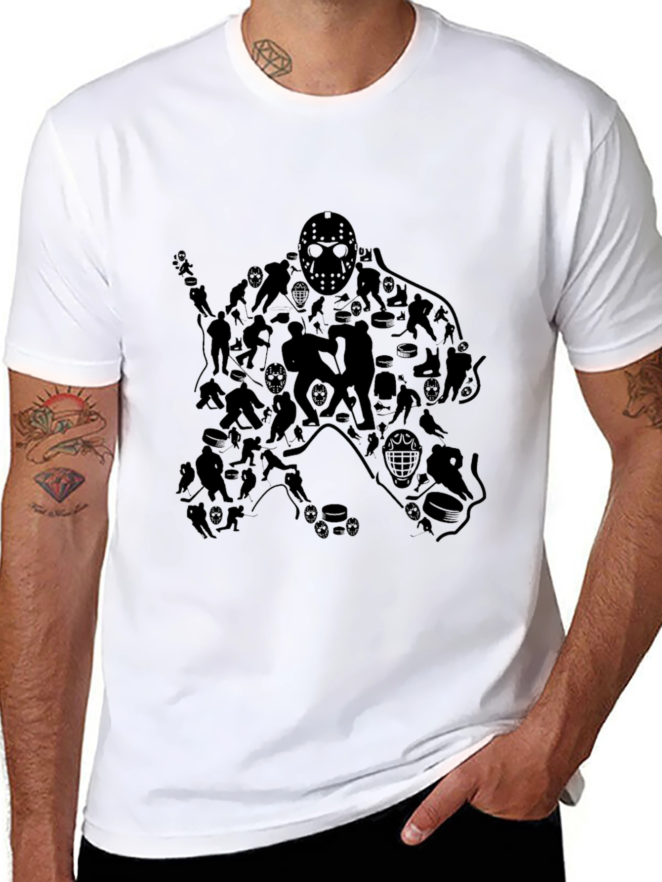 Hockey Player Silhouette T-Shirt