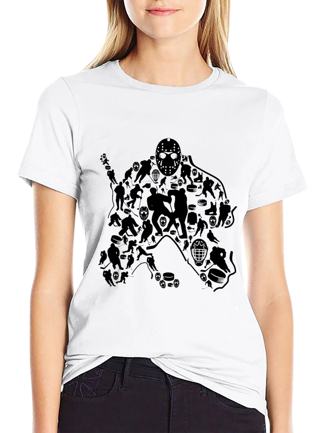 Hockey Player Silhouette T-Shirt