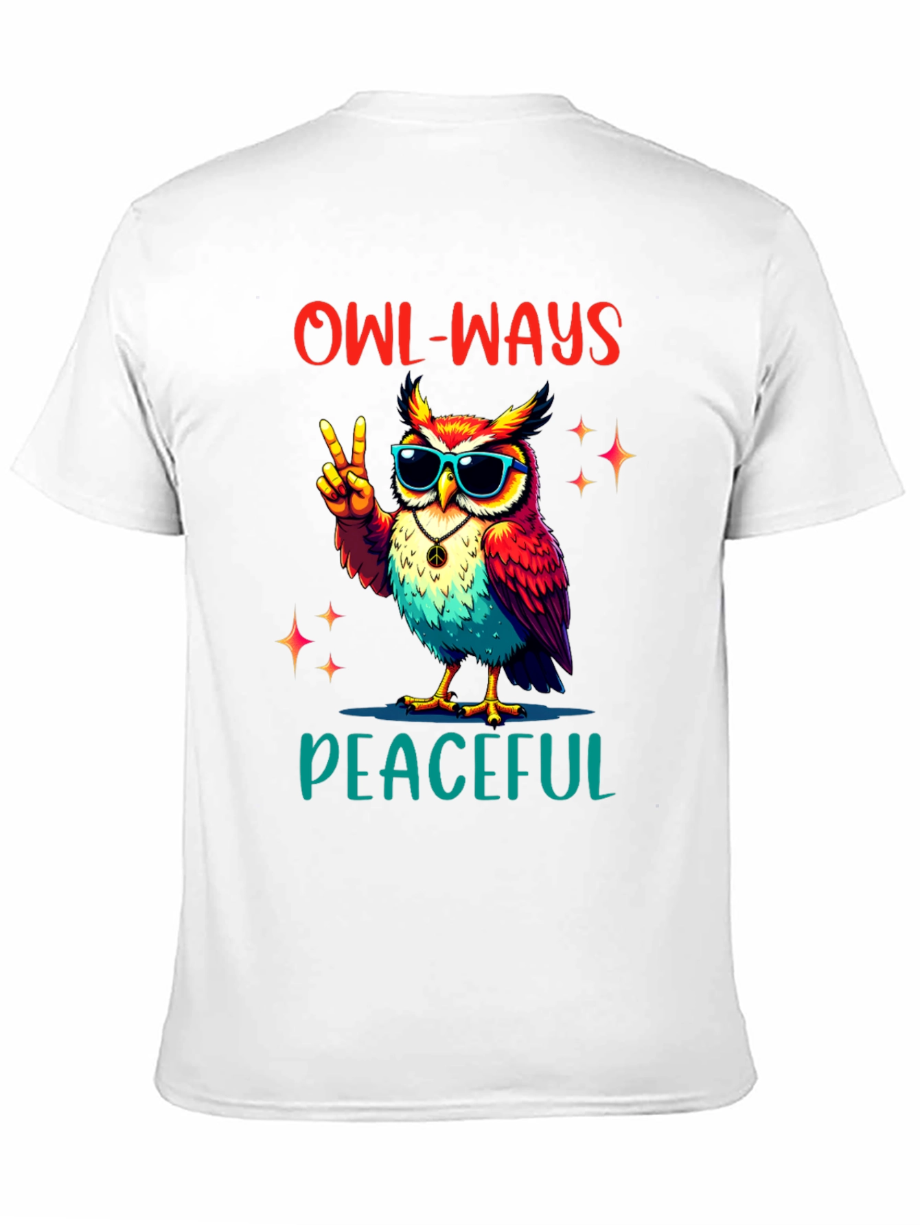 Owl-Ways Peaceful T-Shirt - Peace Love & Owls!