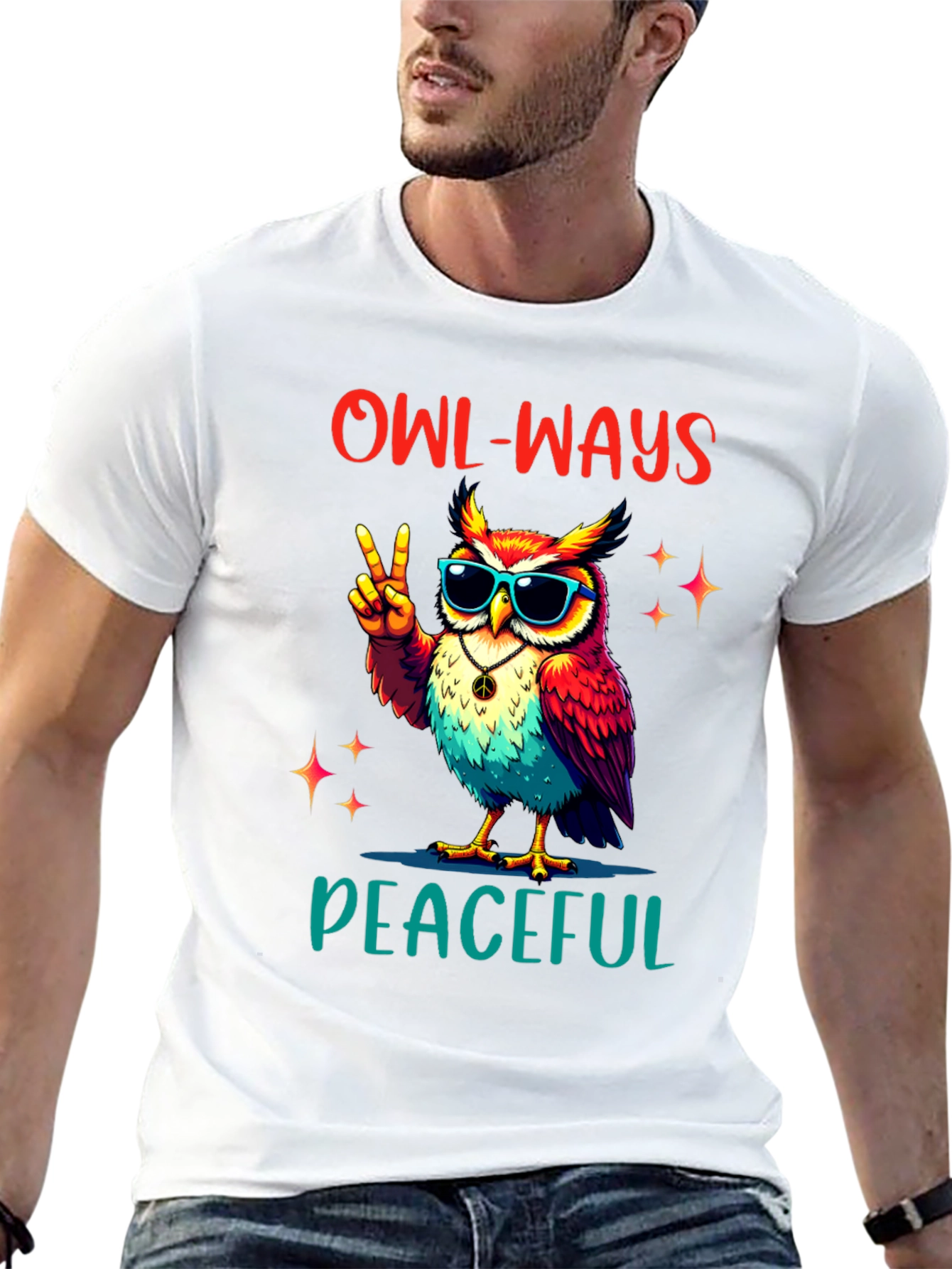 Owl-Ways Peaceful T-Shirt - Peace Love & Owls!