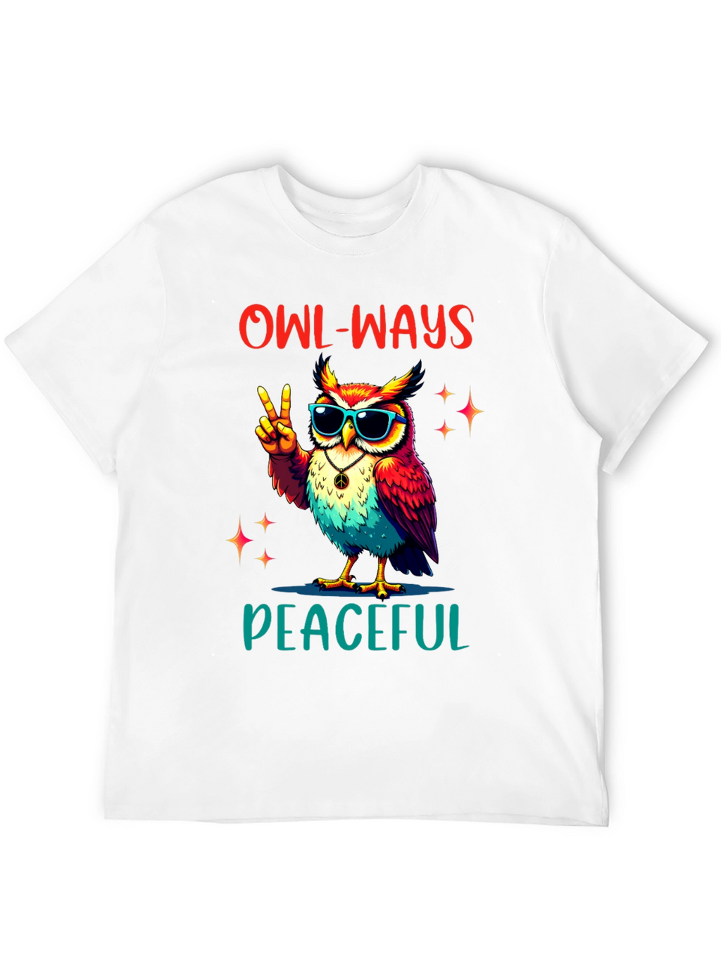 Owl-Ways Peaceful T-Shirt - Peace Love & Owls!