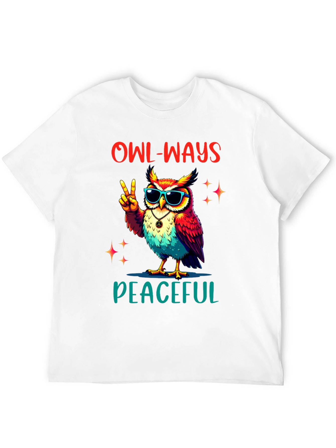 Owl-Ways Peaceful T-Shirt - Peace Love & Owls!