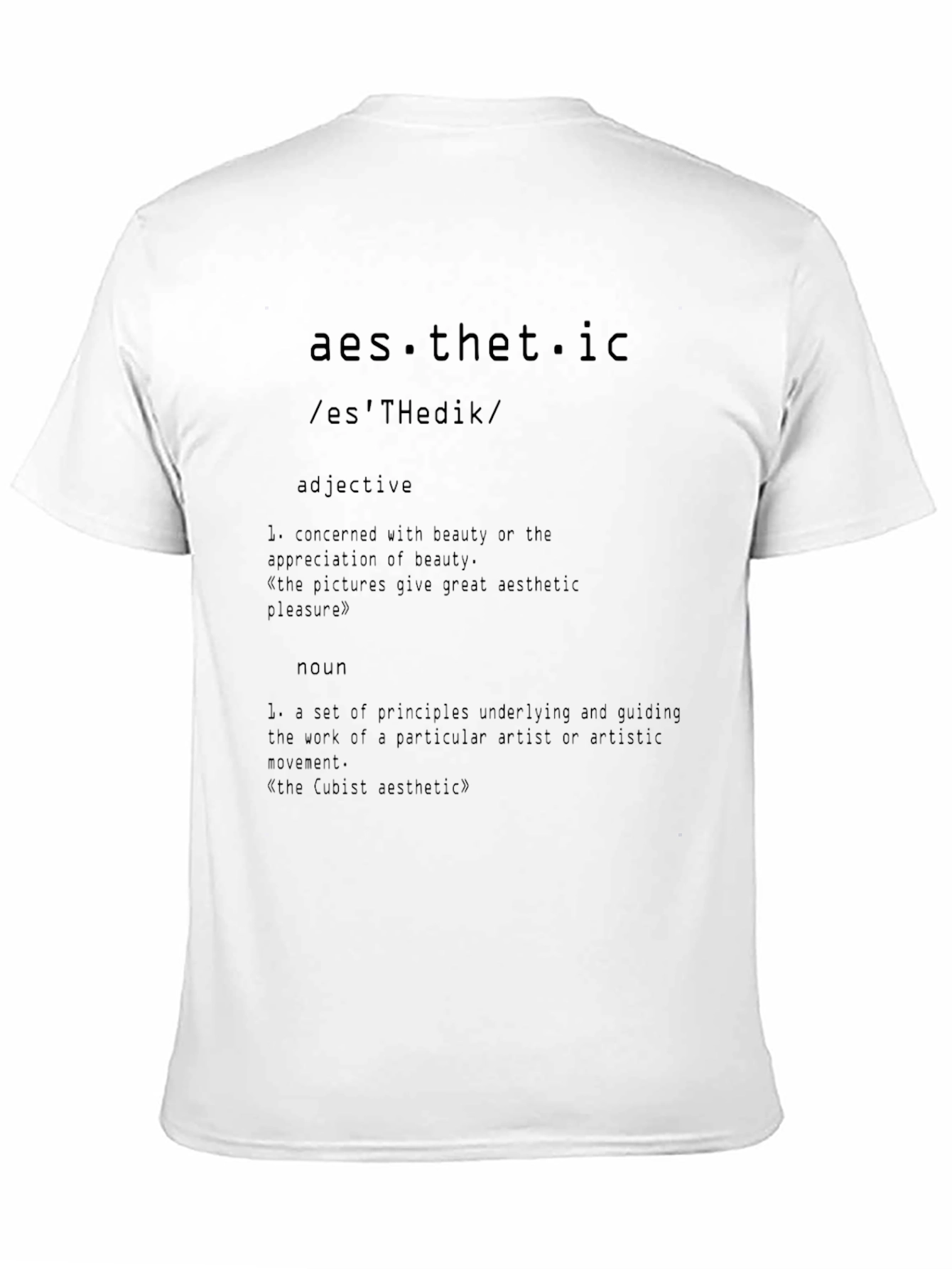 Aesthetic Definition Graphic Tee - Stylish & Unique