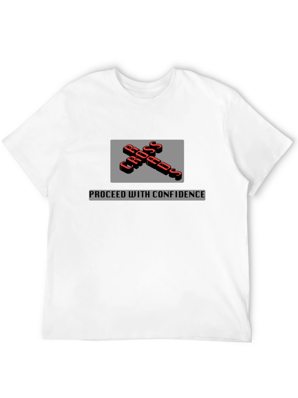 Crossroads T-Shirt - Proceed with Confidence - Black