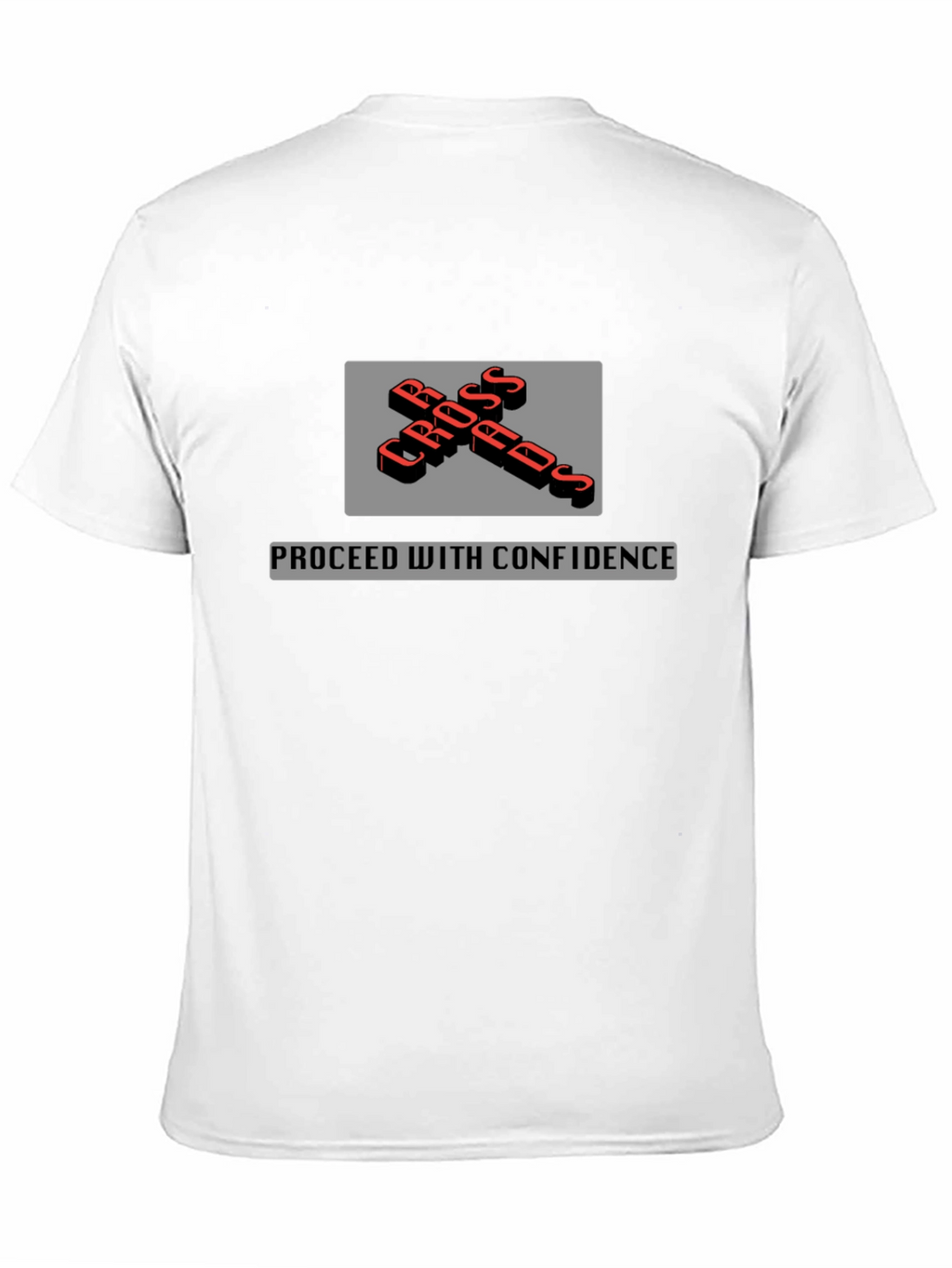Crossroads T-Shirt - Proceed with Confidence - Black