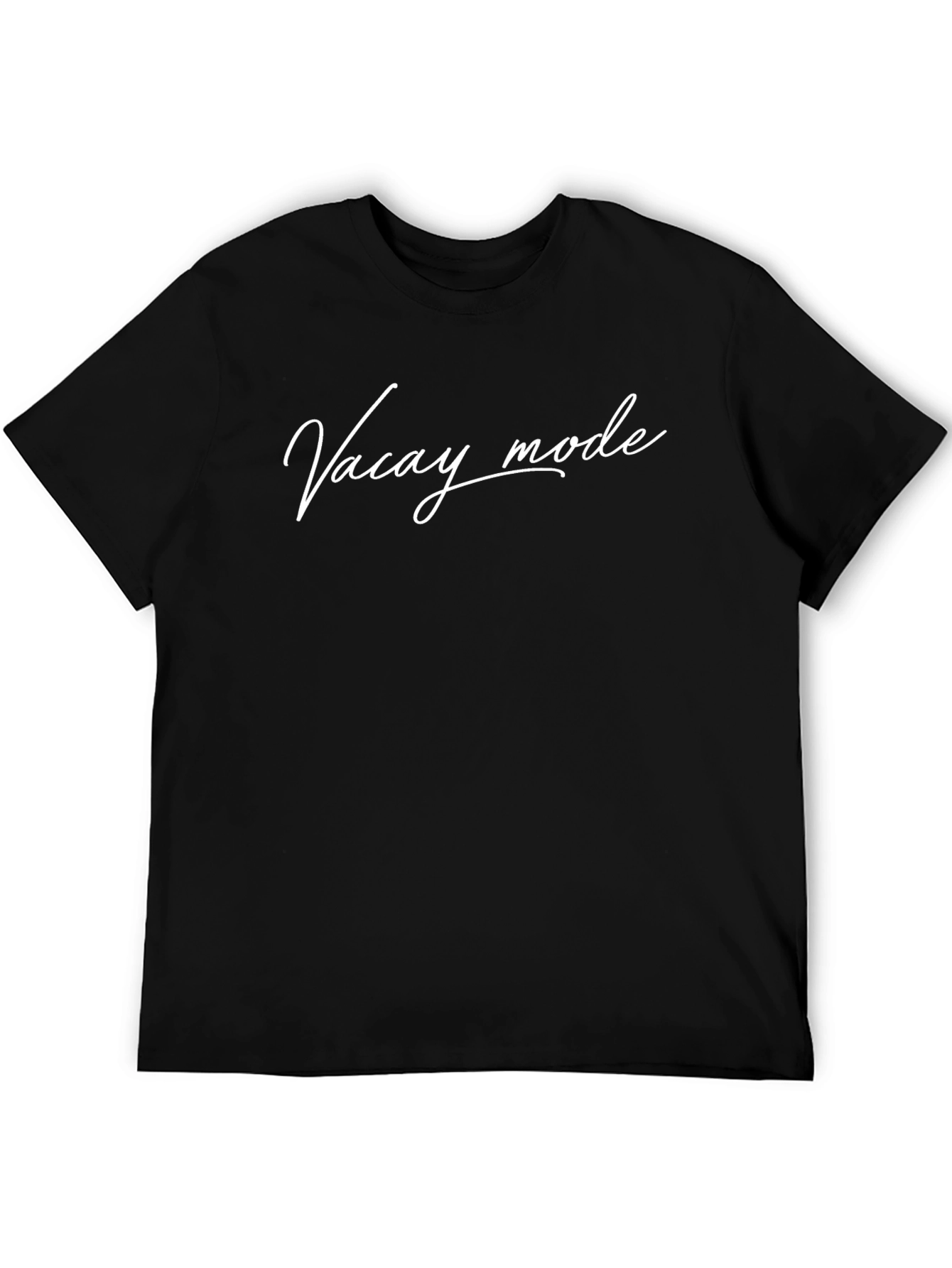 Vacay Mode Black T-Shirt - Stylish Vacation Apparel