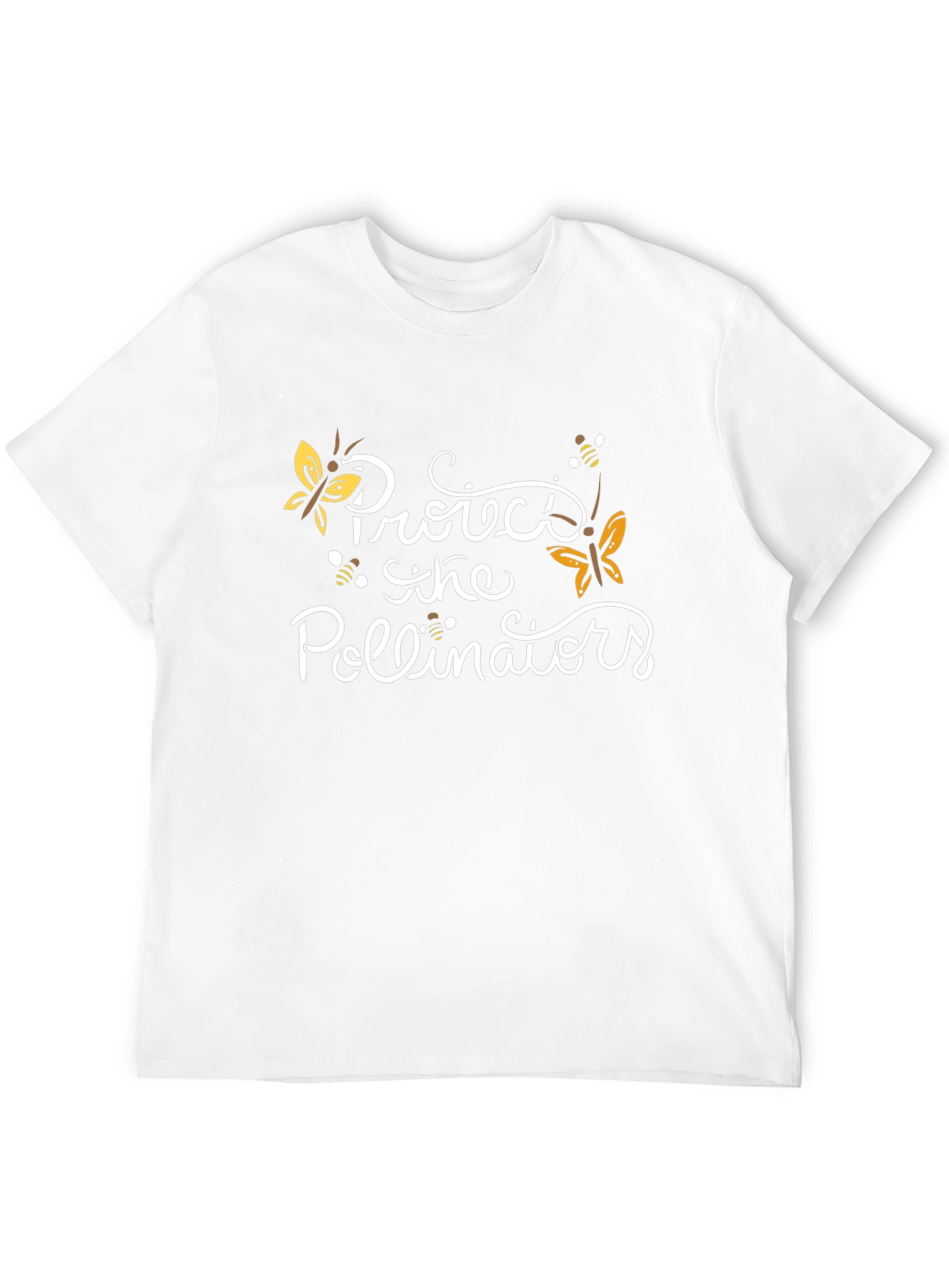 Protect Pollinators Black Graphic T-Shirt