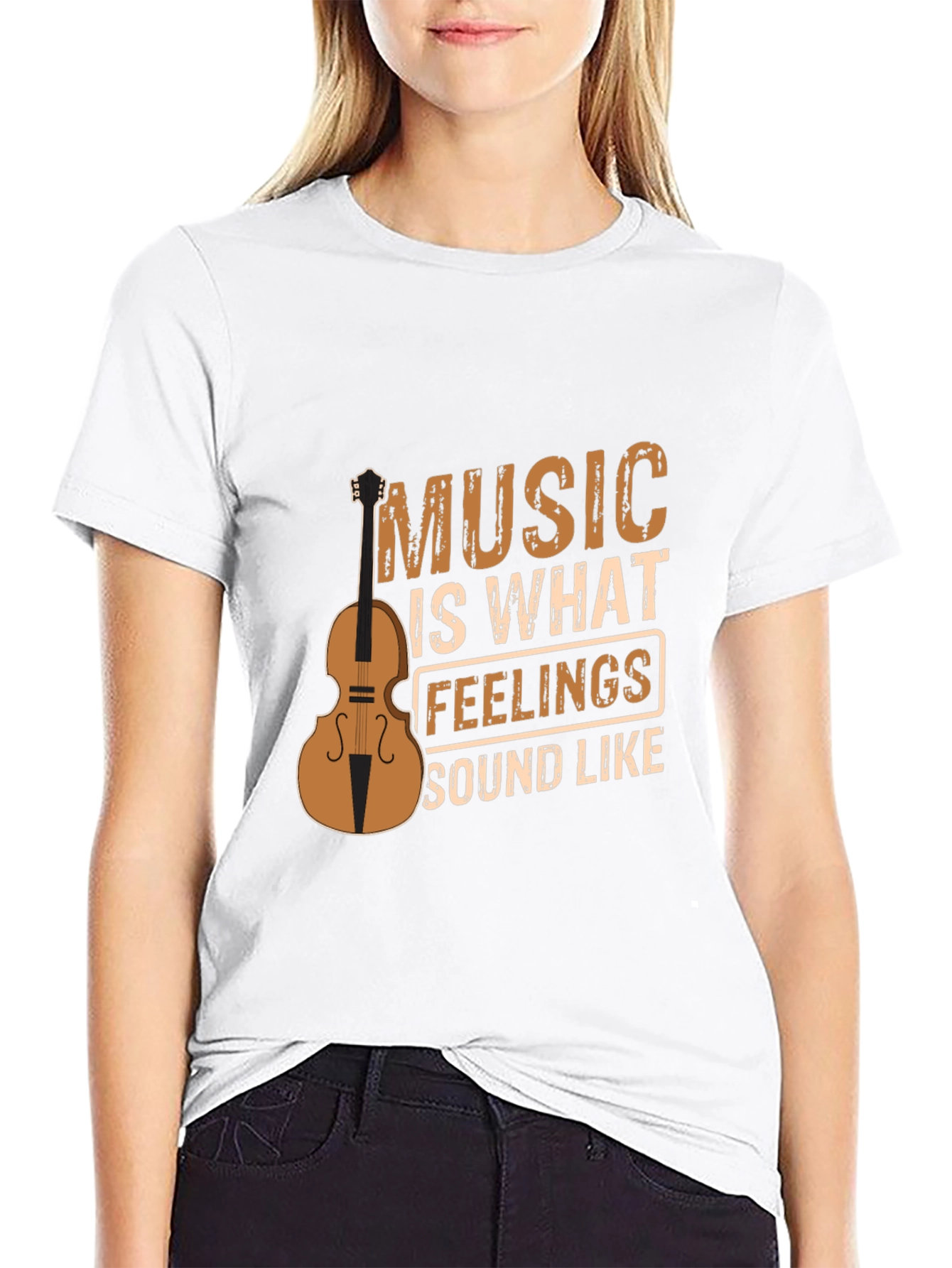 Music is What Feelings Sound Like Graphic Tee