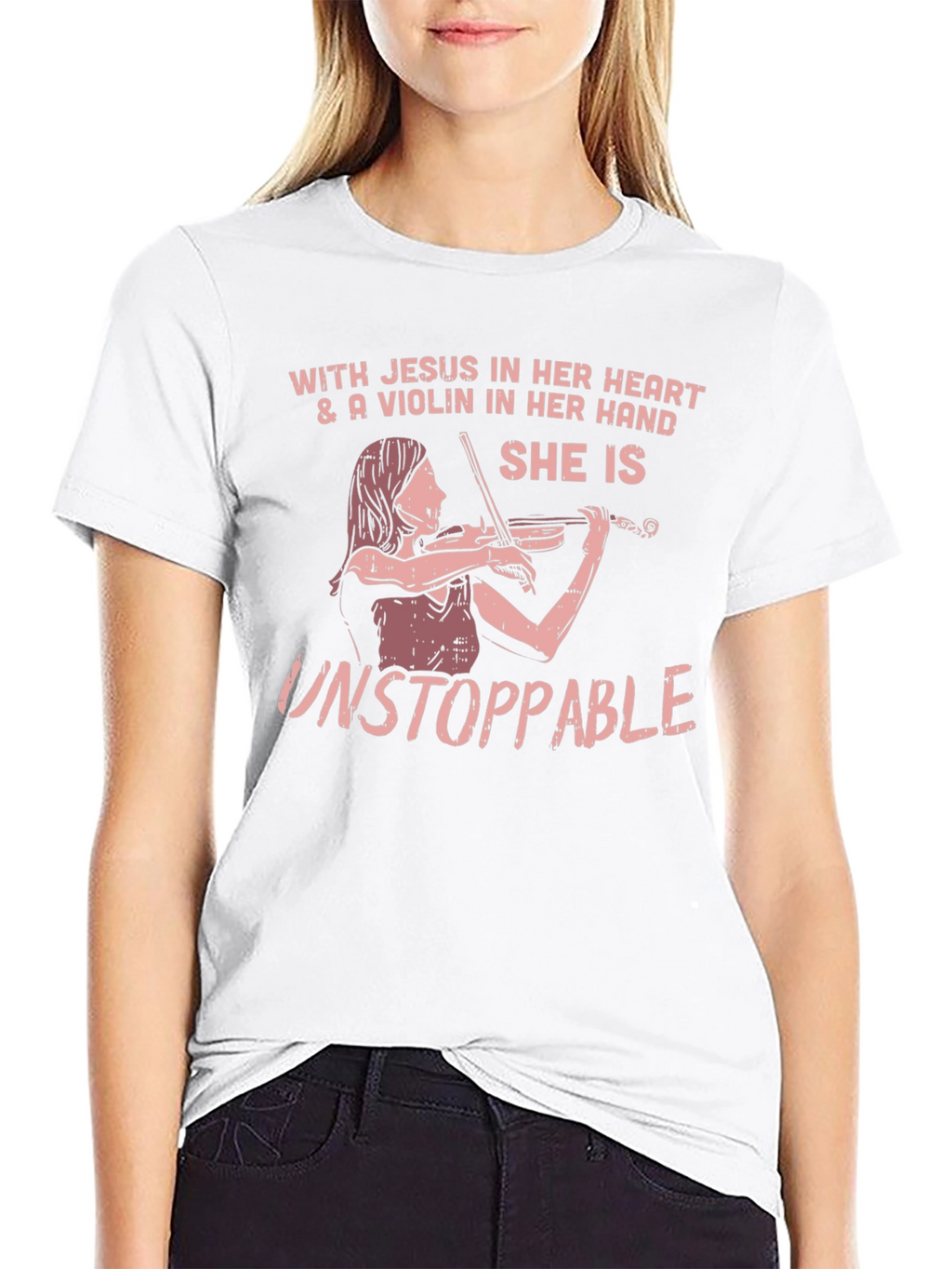 Faith & Music T-Shirt: She is Unstoppable