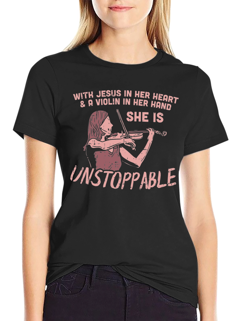 Faith & Music T-Shirt: She is Unstoppable