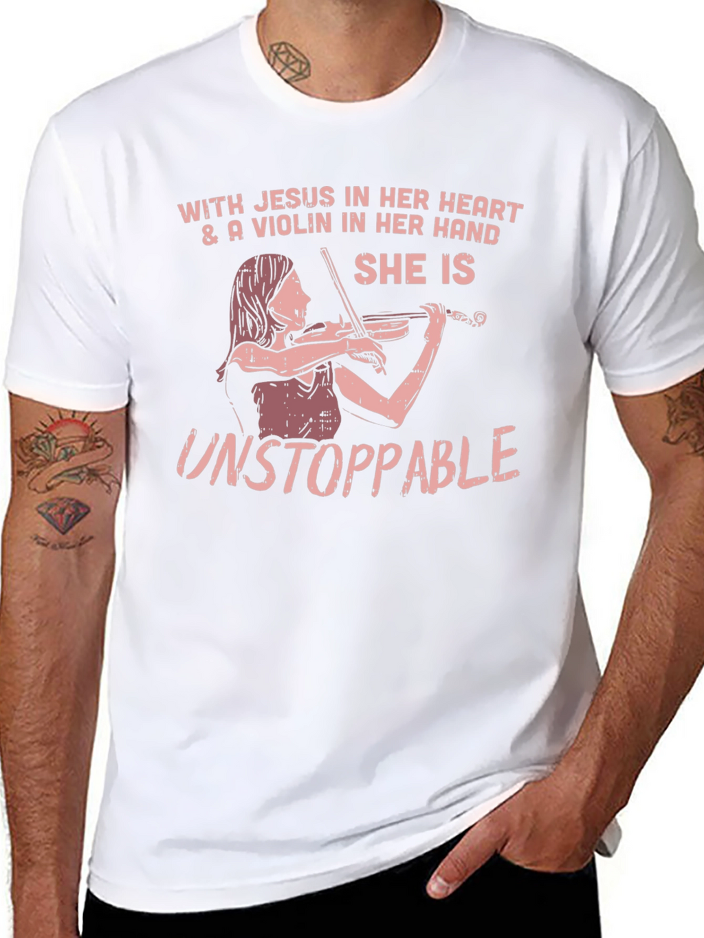 Faith & Music T-Shirt: She is Unstoppable
