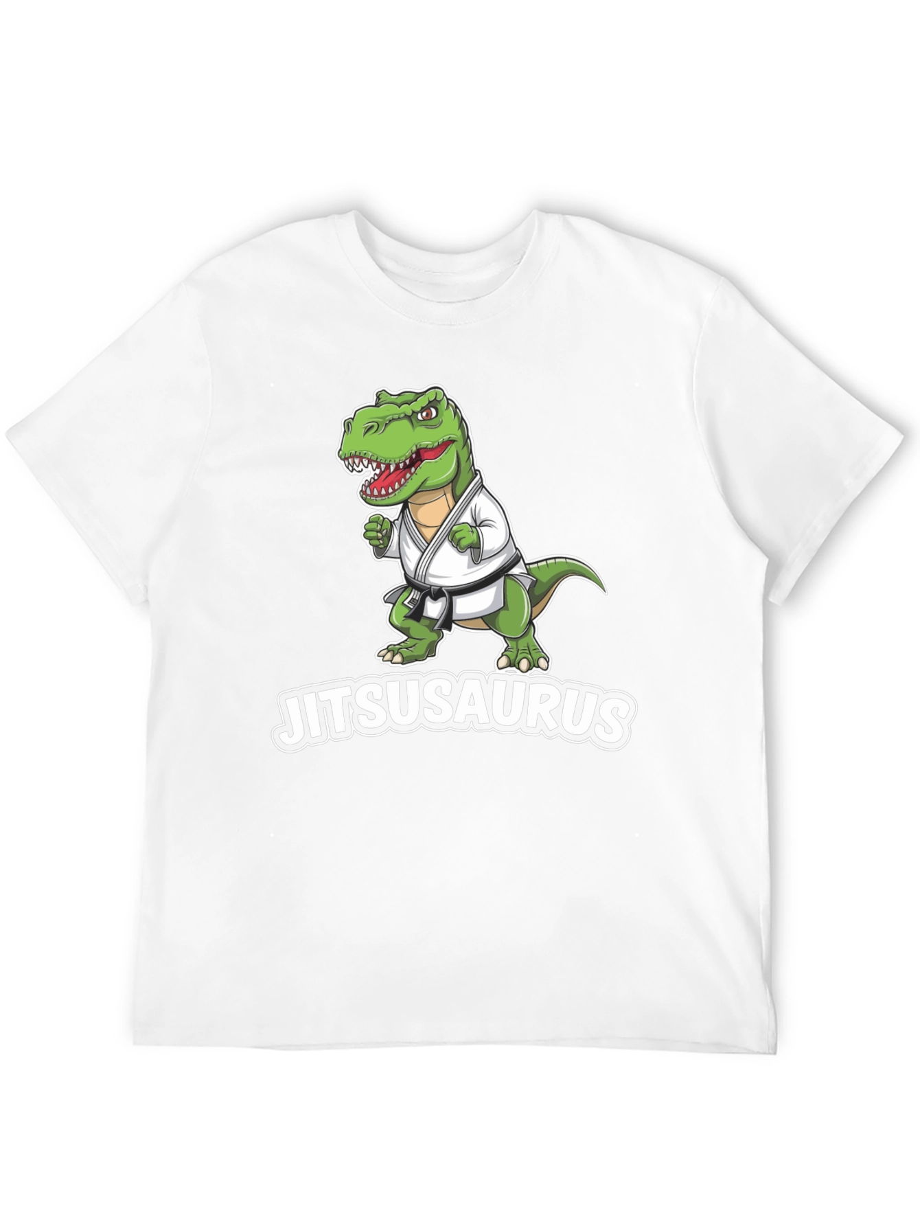 Jitsusaurus Black T-Shirt - Funny Jiu Jitsu Dinosaur Tee