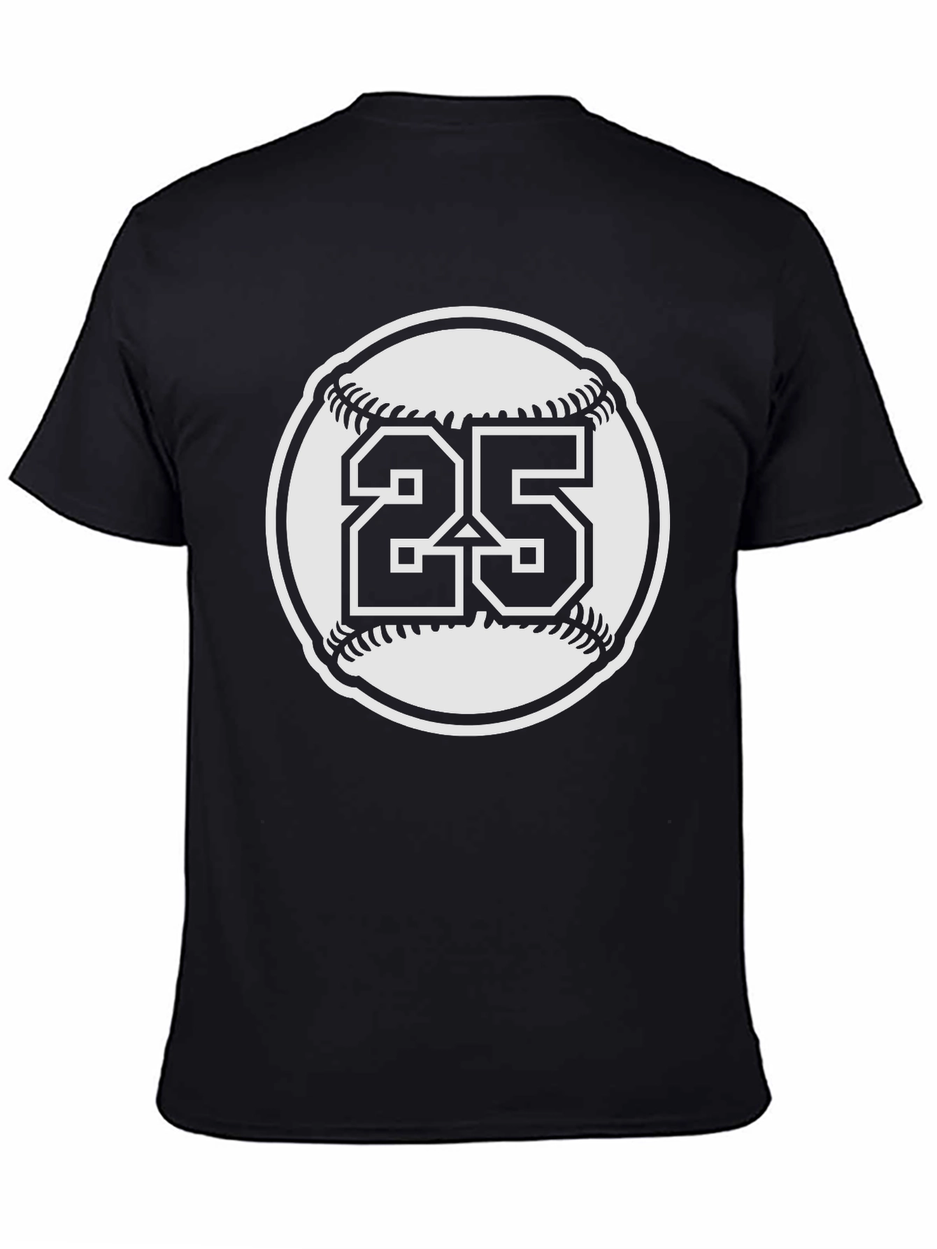 Baseball Number 25 Graphic Tee