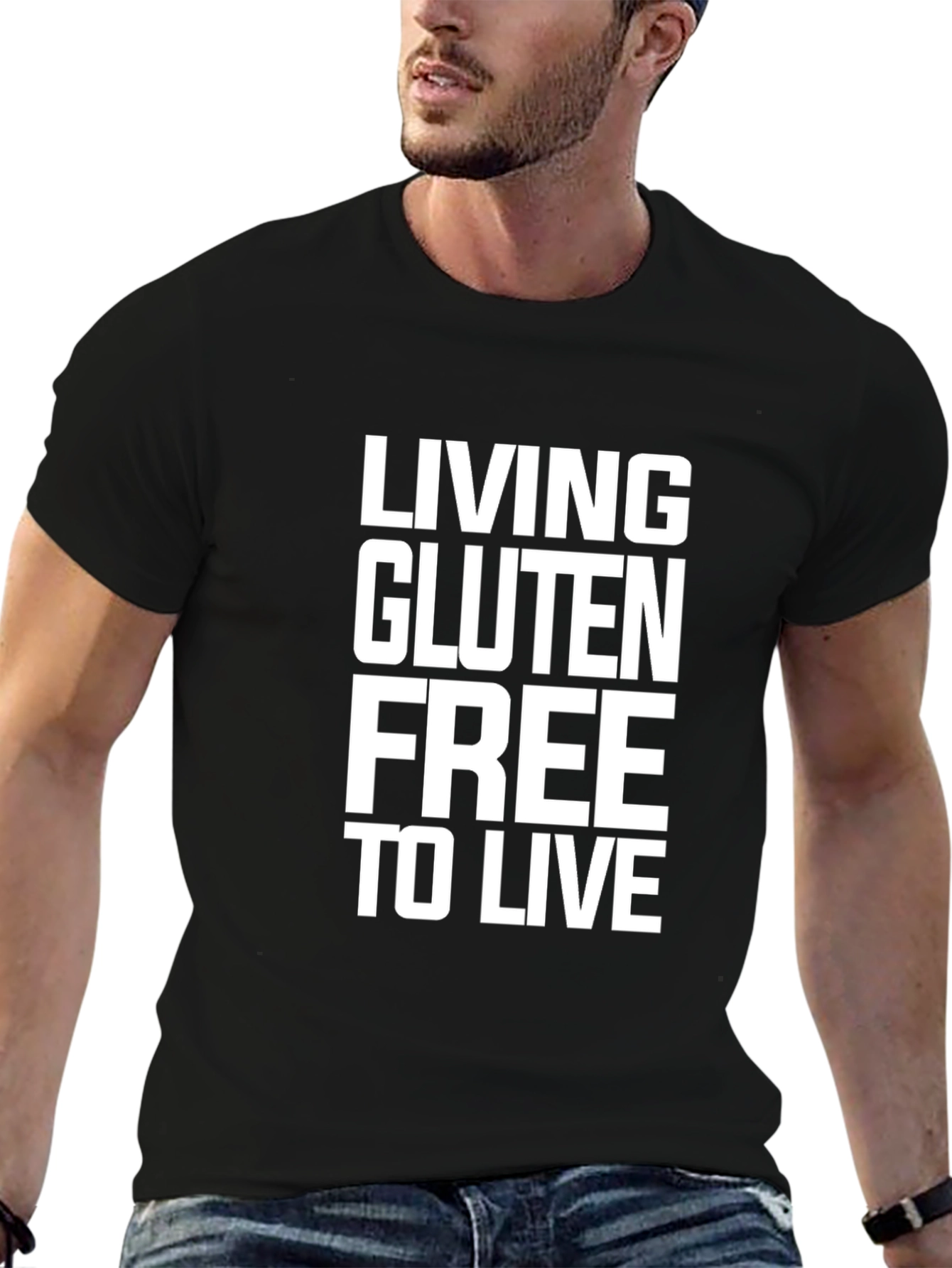 Gluten-Free Lifestyle Black T-Shirt