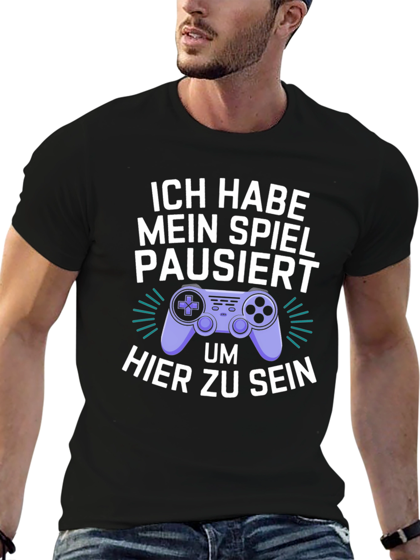 Gamer Humor T-Shirt - I Paused My Game