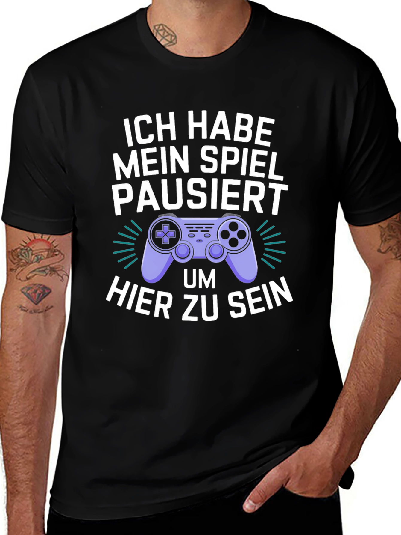 Gamer Humor T-Shirt - I Paused My Game