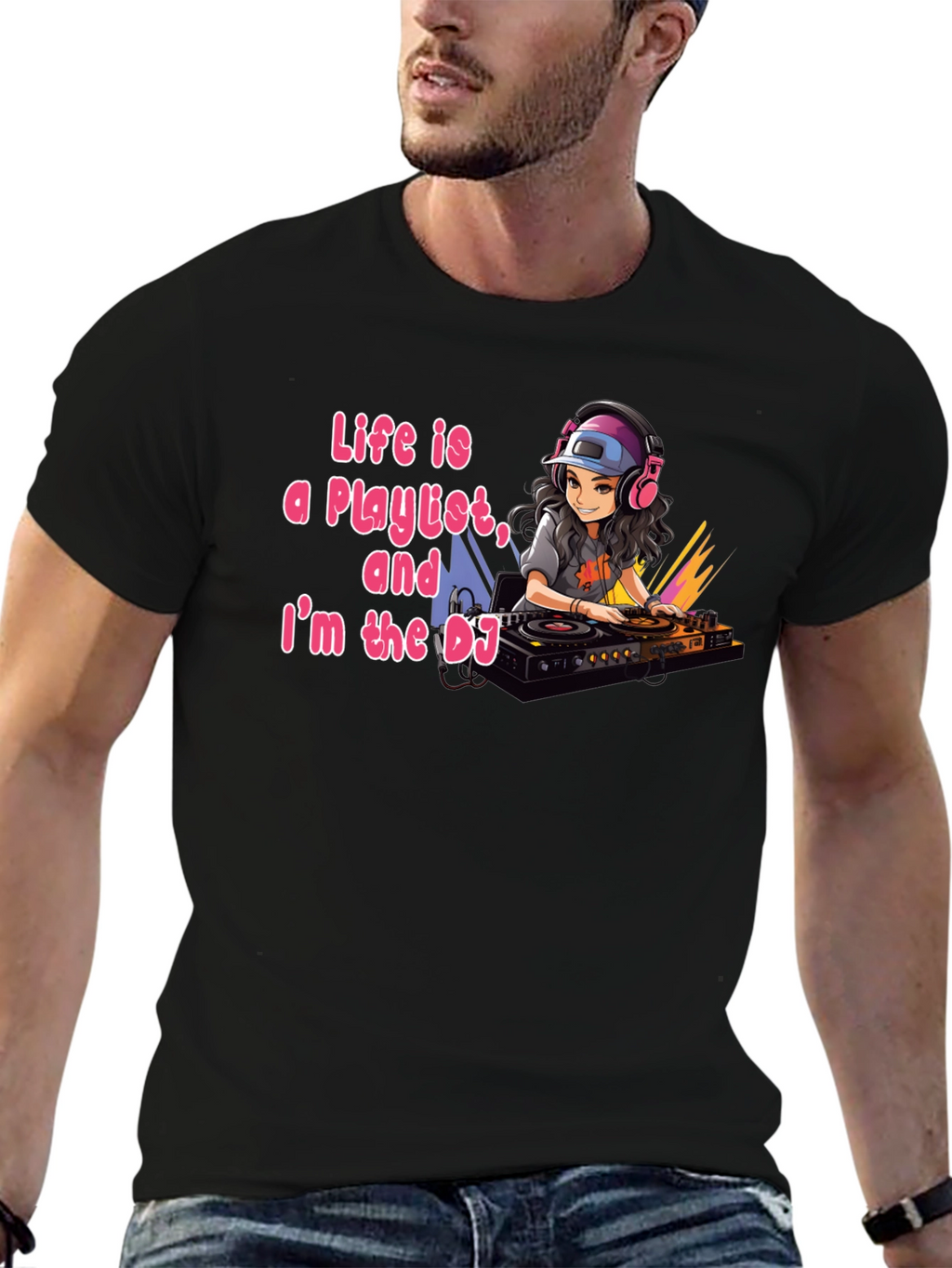 Life Is A Playlist DJ Graphic Tee