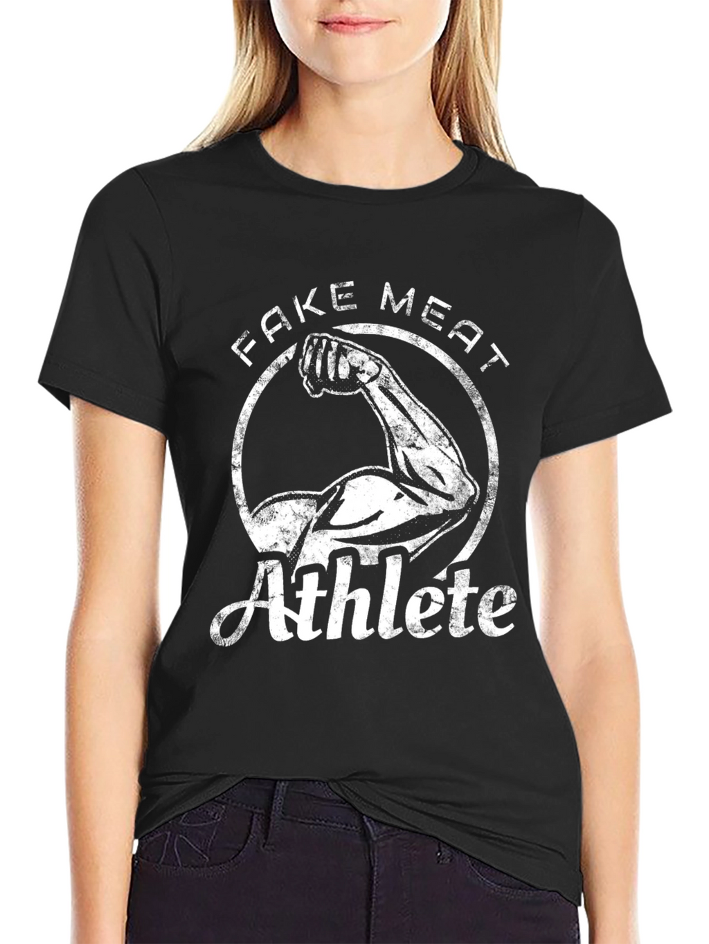 Fake Meat Athlete Black Graphic T-Shirt