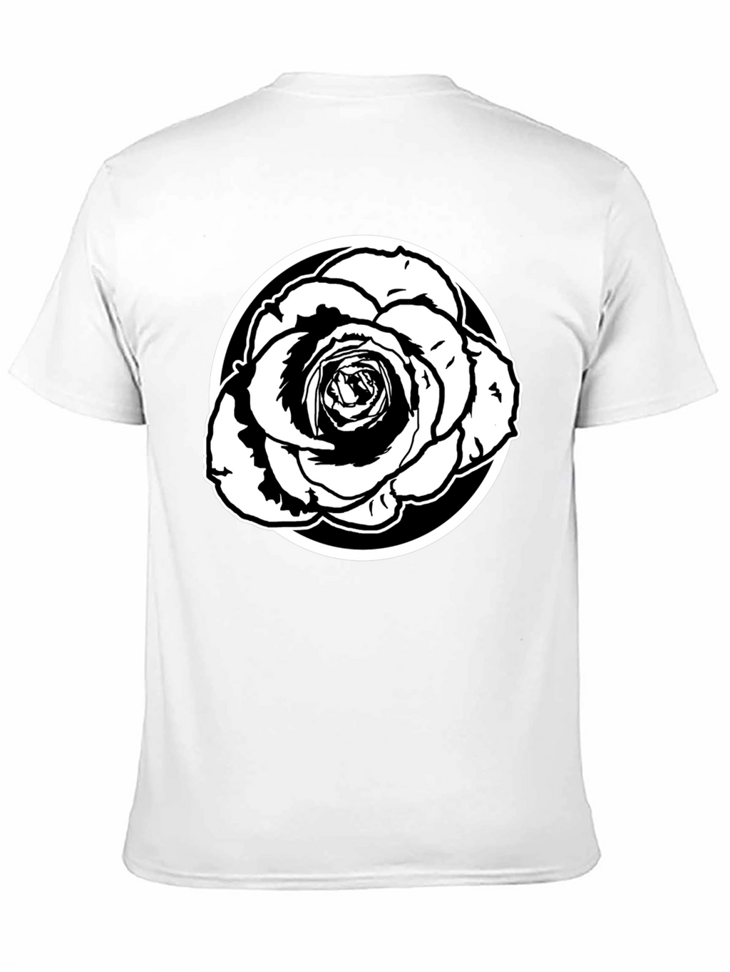 Black Rose Graphic Tee - Stylish Mens Casual Shirt