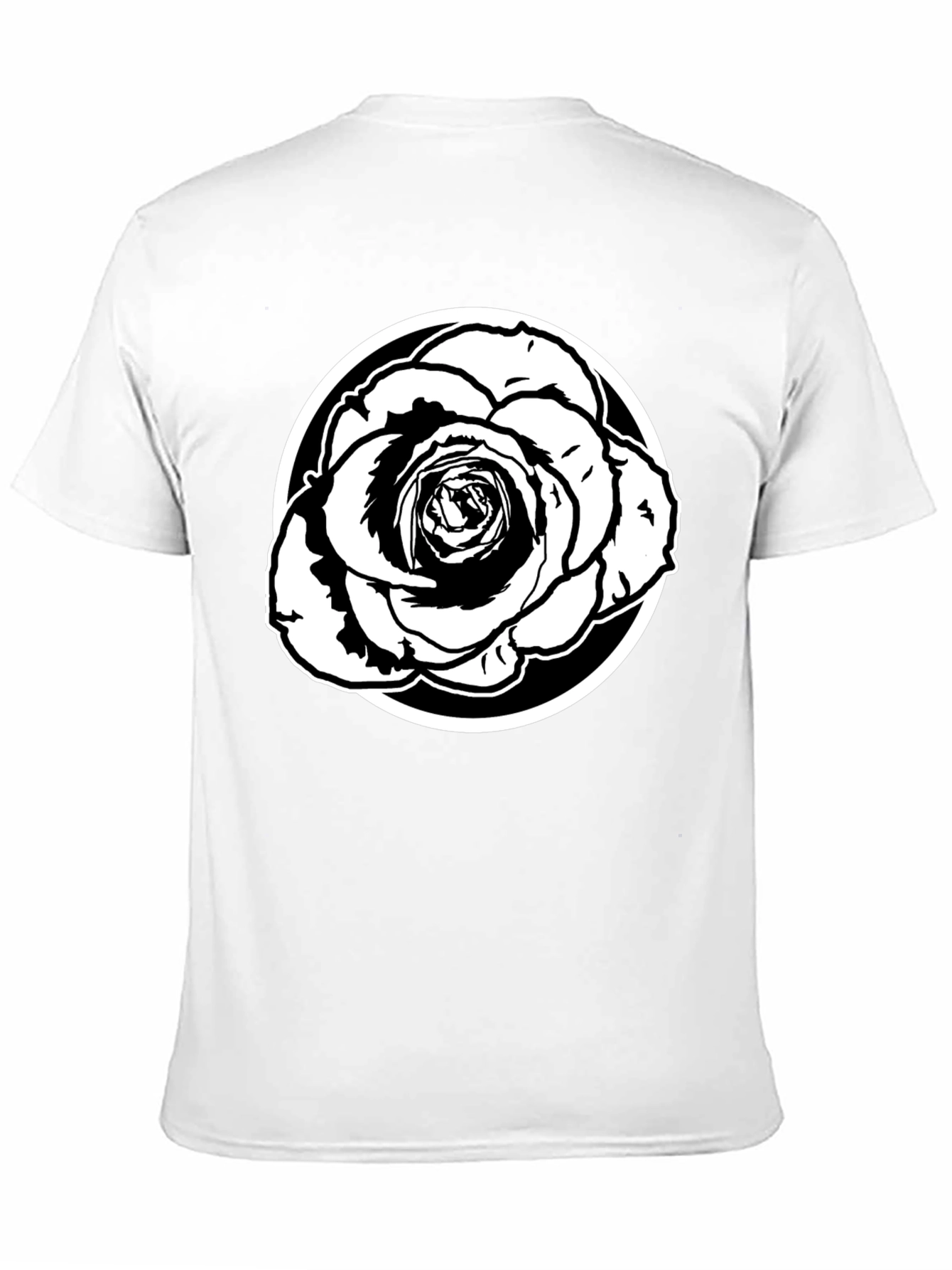 Black Rose Graphic Tee - Stylish Mens Casual Shirt