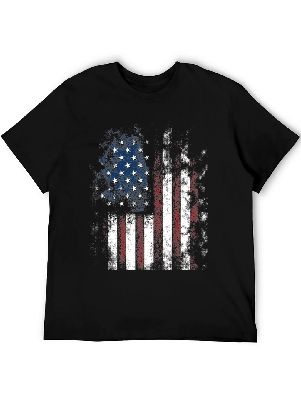 Distressed American Flag Graphic T-Shirt